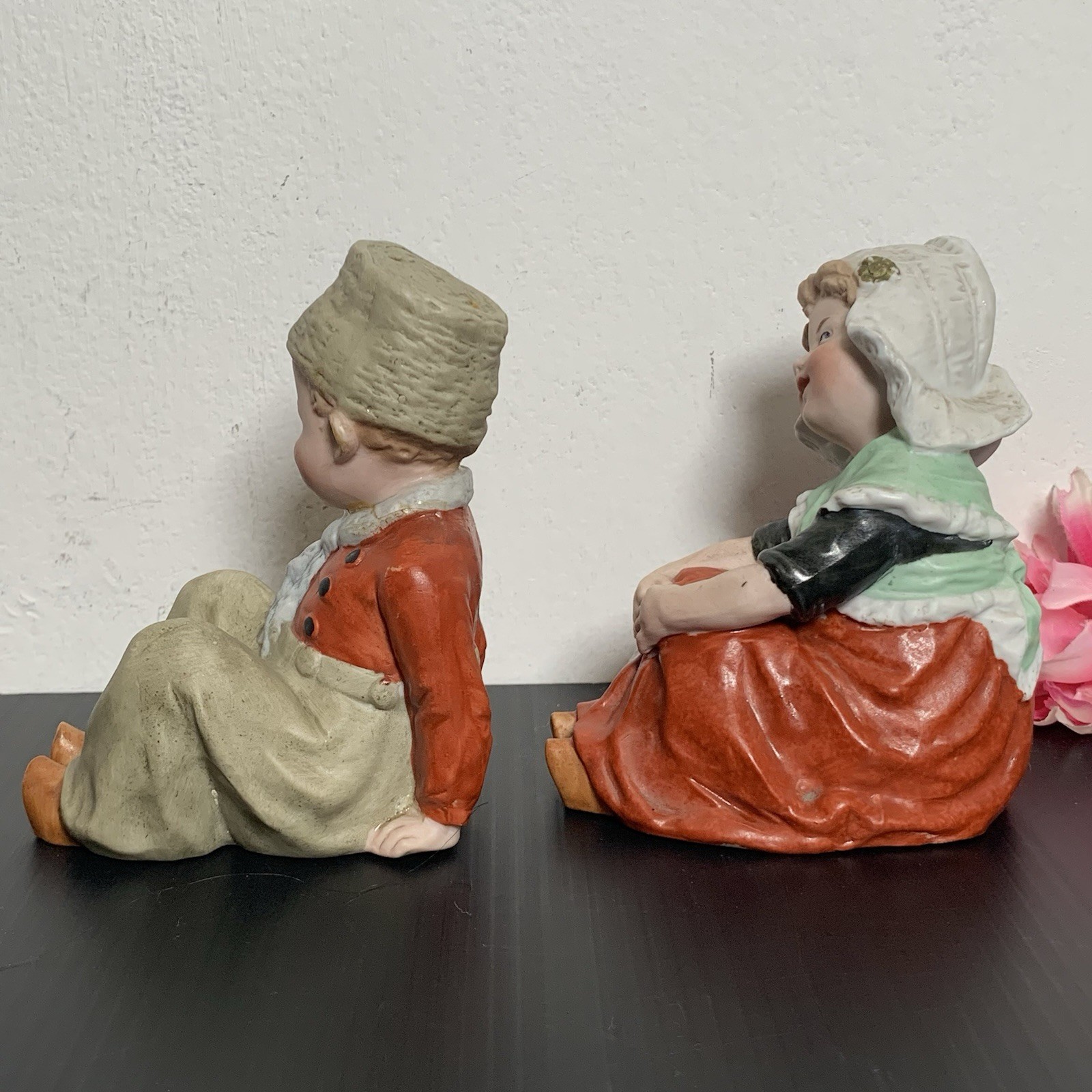 A. Jungerhans of Rotterdam Porcelain – Antique German Boy and Girl Figures