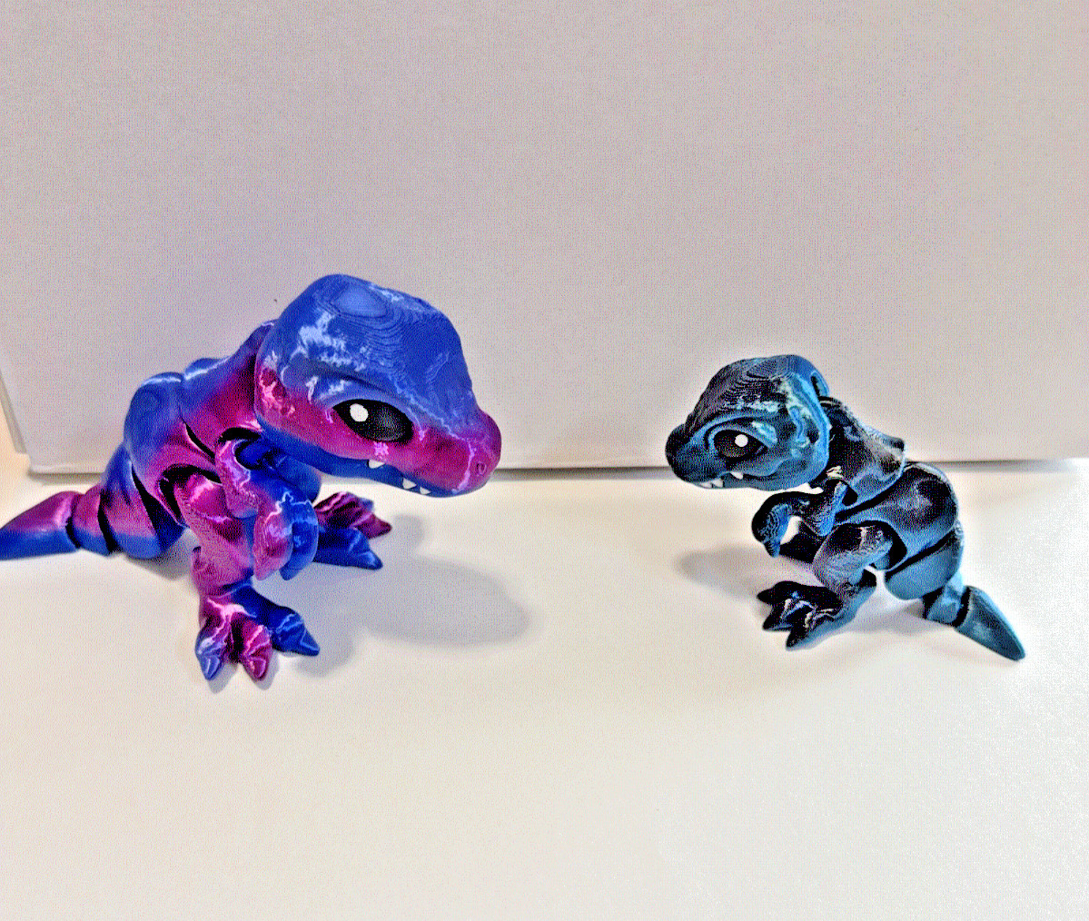 3D Printed Articulating Fantasy Figures/Dragons/Frogs/Wolf/Lizard/Dinosaurs More