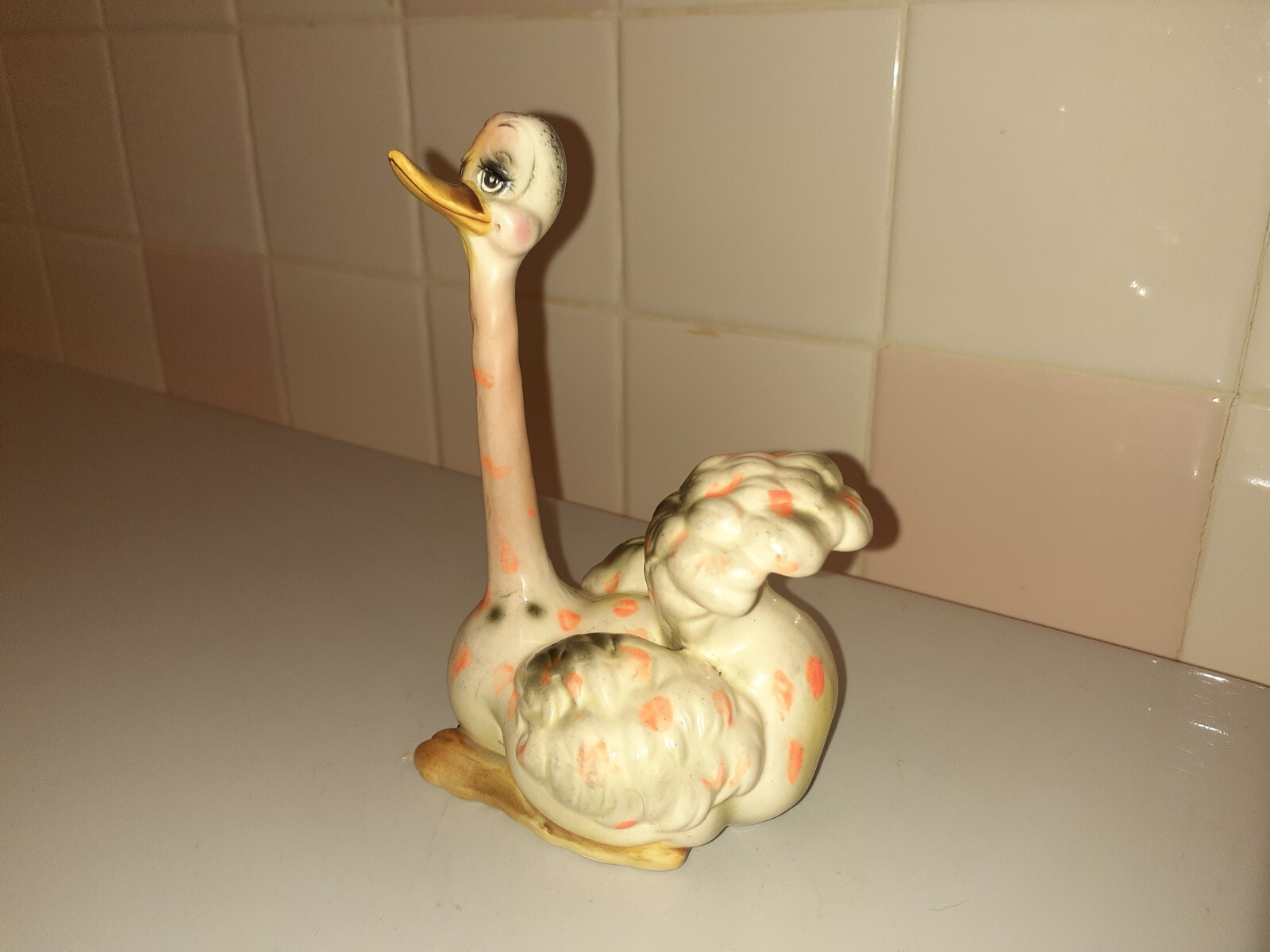 Josef Originals Adorable Mama Ostrich Figurine 5.2″ tall x 3.7″ x 3.4″