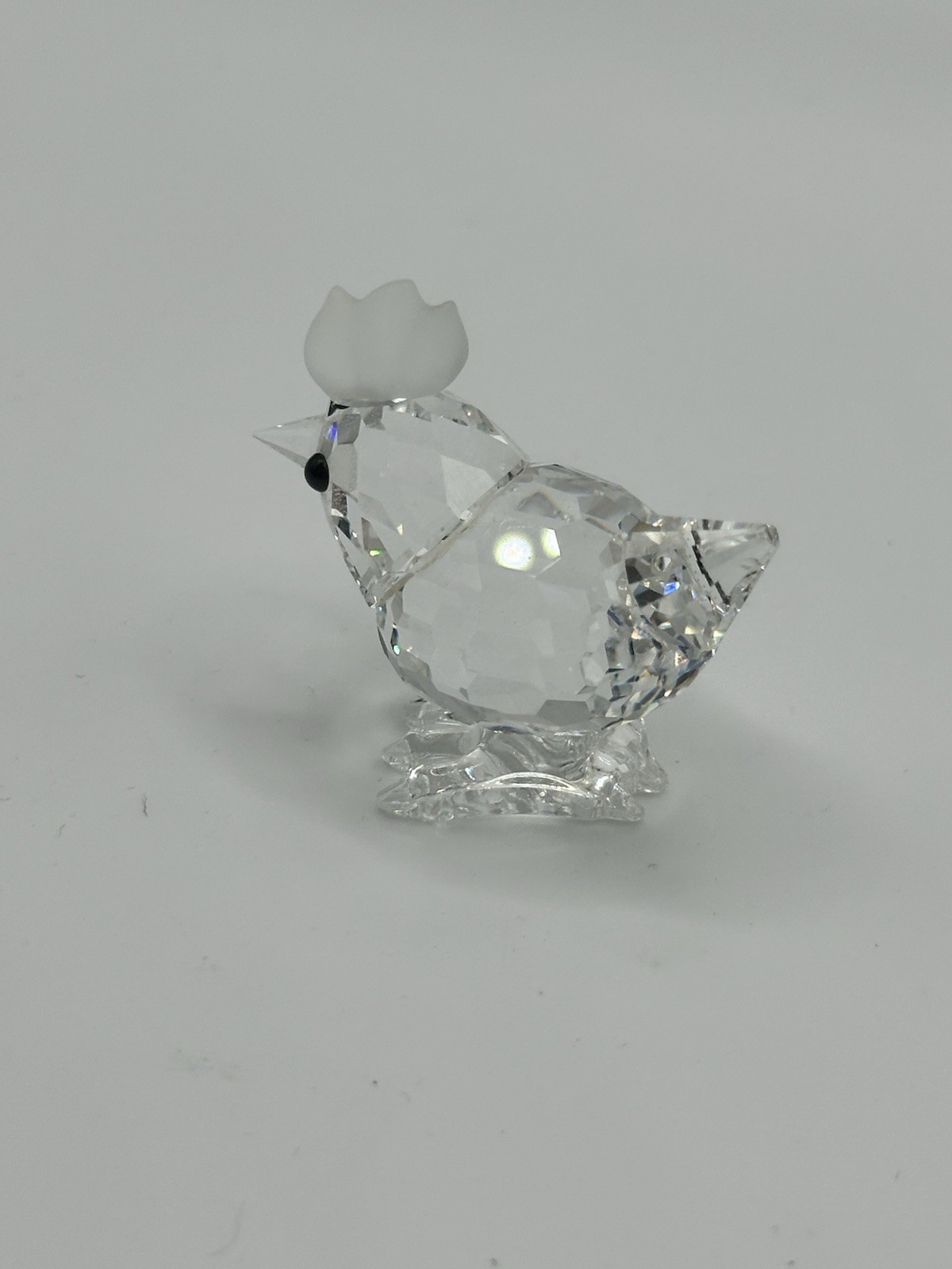 Swarovski Mini Hen Crystal Figurine 1 1/8” Tall in Box 7675NR30 Made in Austria