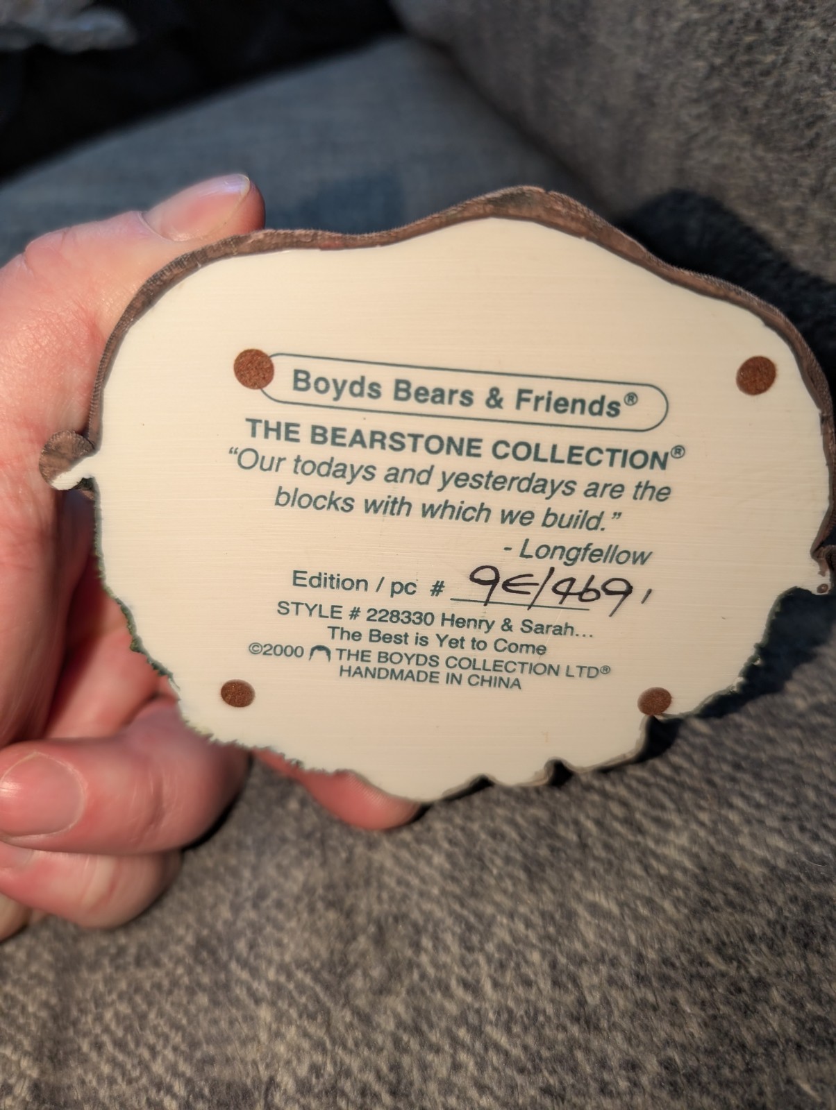 The Boyds Collection – Henry & Sarah The Best is Yet to Come #228330! Free Ship!