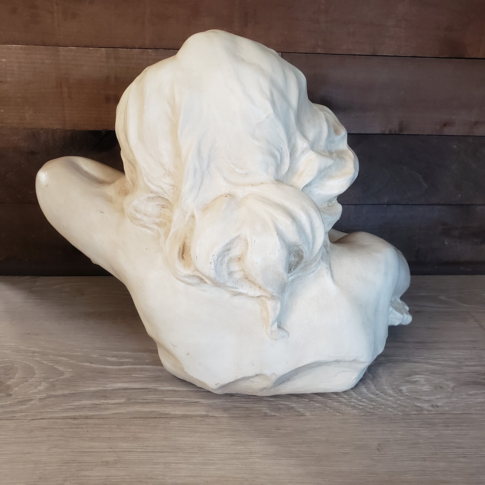 Large Rare Gypsum Intergesso Bust Sculpture