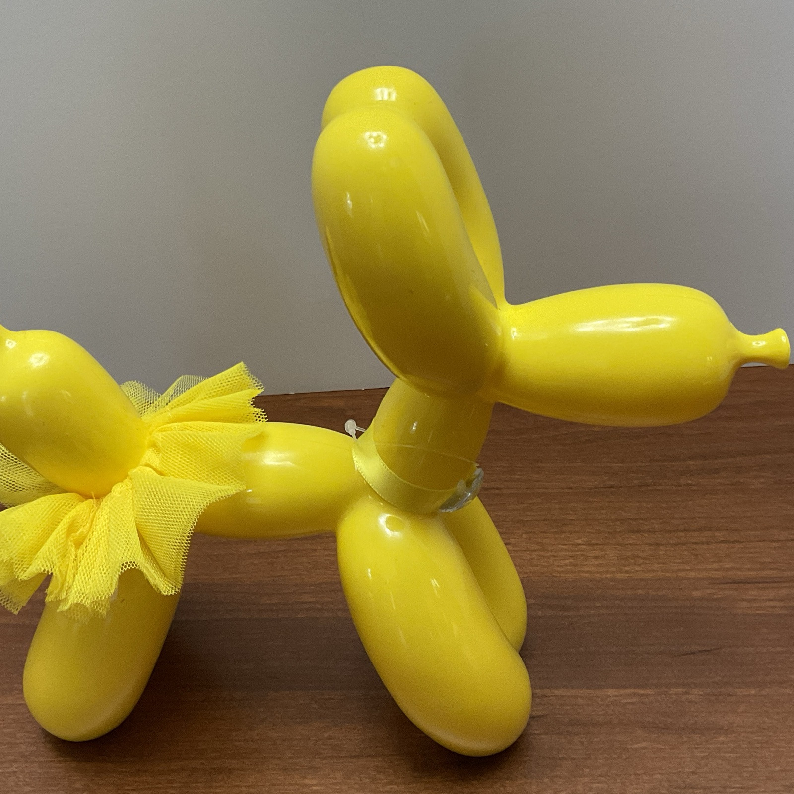 Balloon Dog Decorative Figure 9.5″ Yellow – “WAY TO CELEBRATE” – No Tags/ New
