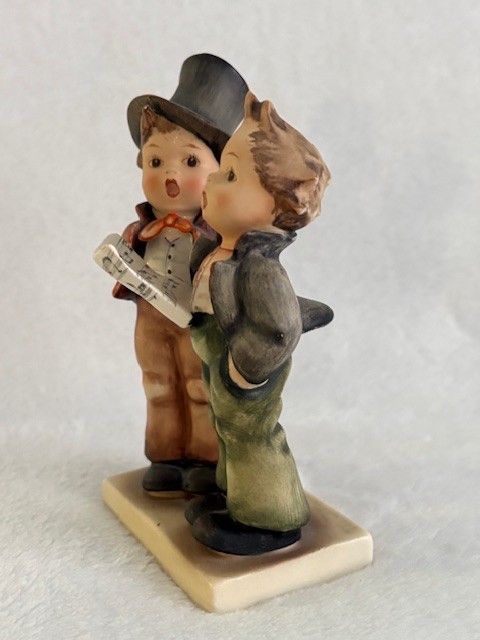 Hummel Duet #130 Boys Singing Porcelain Figurine 5.5″ TMK 2 Full Bee 1950s READ