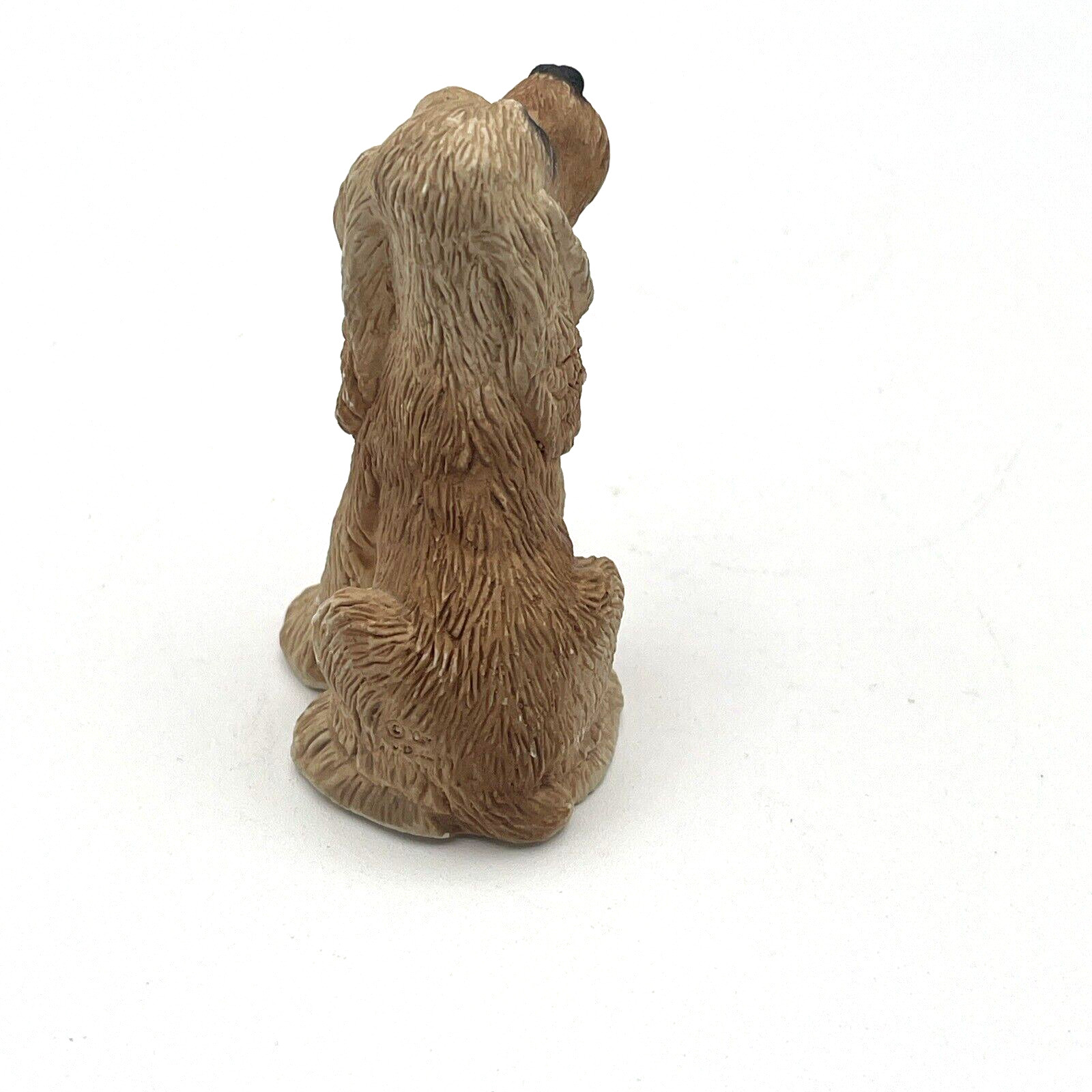 Vintage 1984 Stone Critter Collection Figurine Cocker Spaniel Dog Sitting