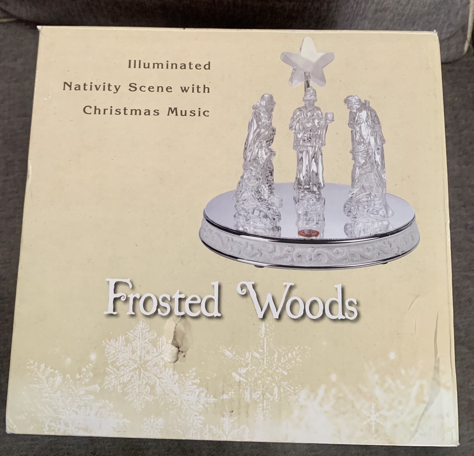 Cracker Barrel Nativity Scene With Christmas Music In Box