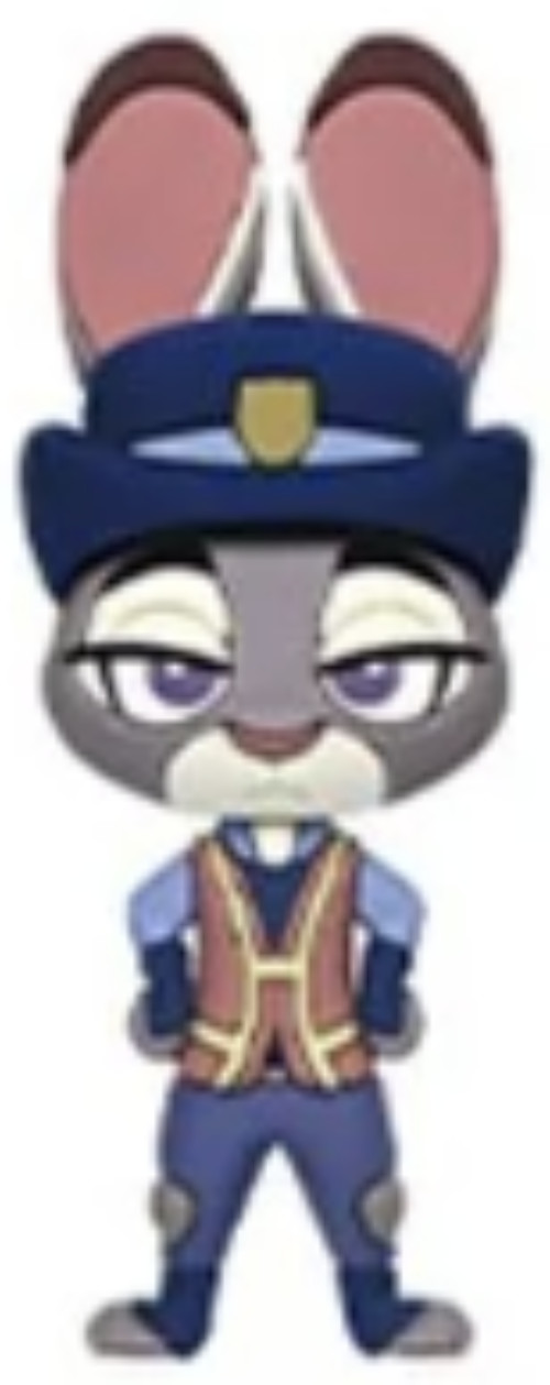 Disney Series 73 Collectible Bag Clip Zootopia 3 Inch Judy Hopps Meter Maid