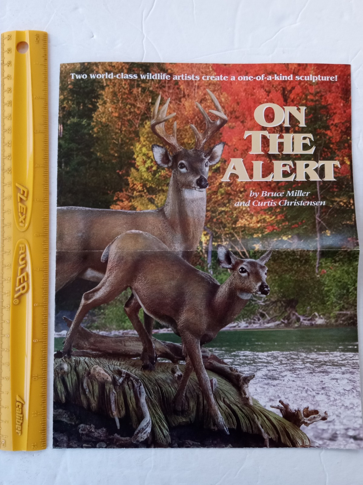 Danbury Mint ON THE ALERT Whitetail Deer Miller & Christensen PAPER BROCHURE