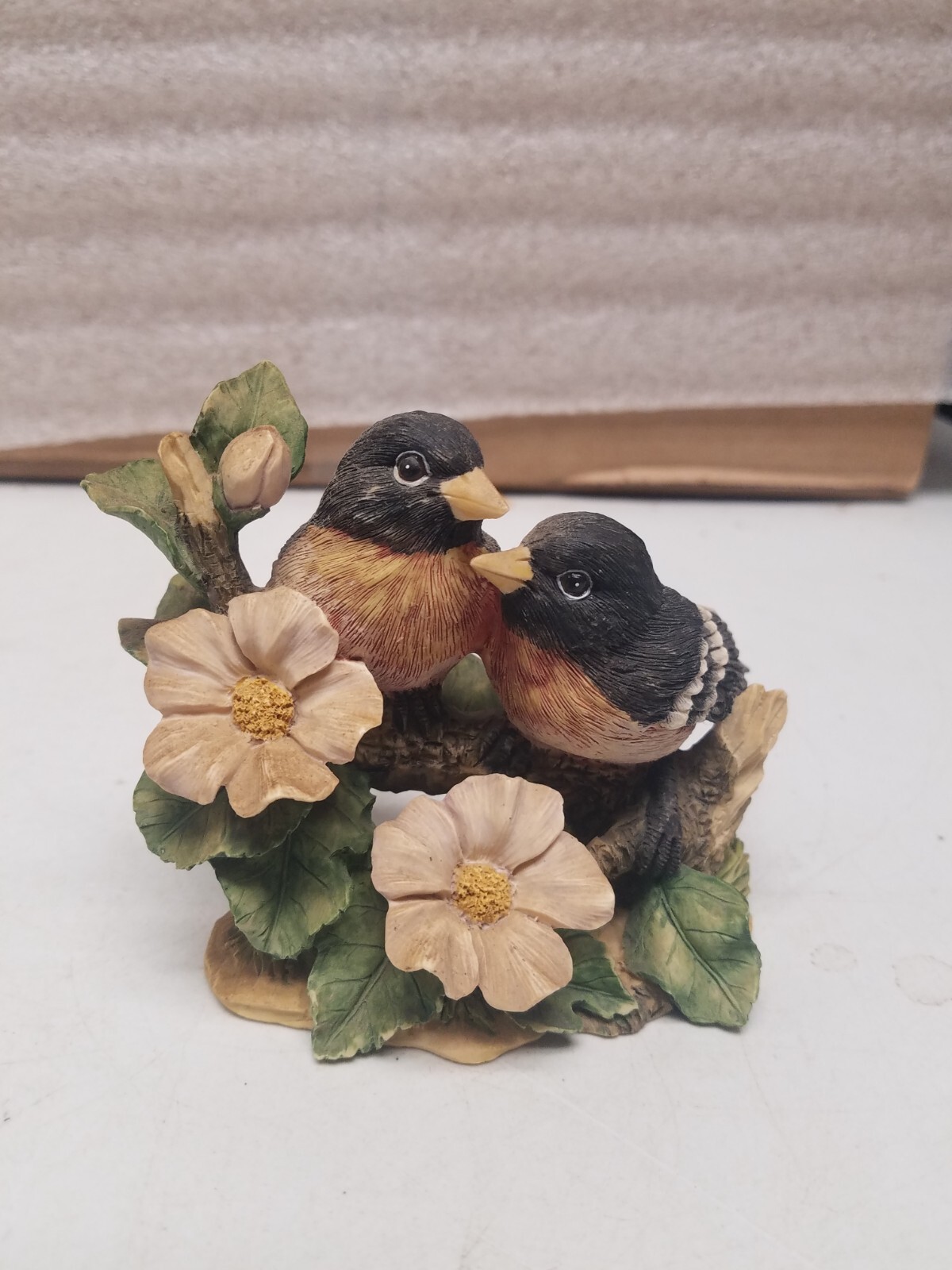 2 Birds on a Branch Porcelain Figurine