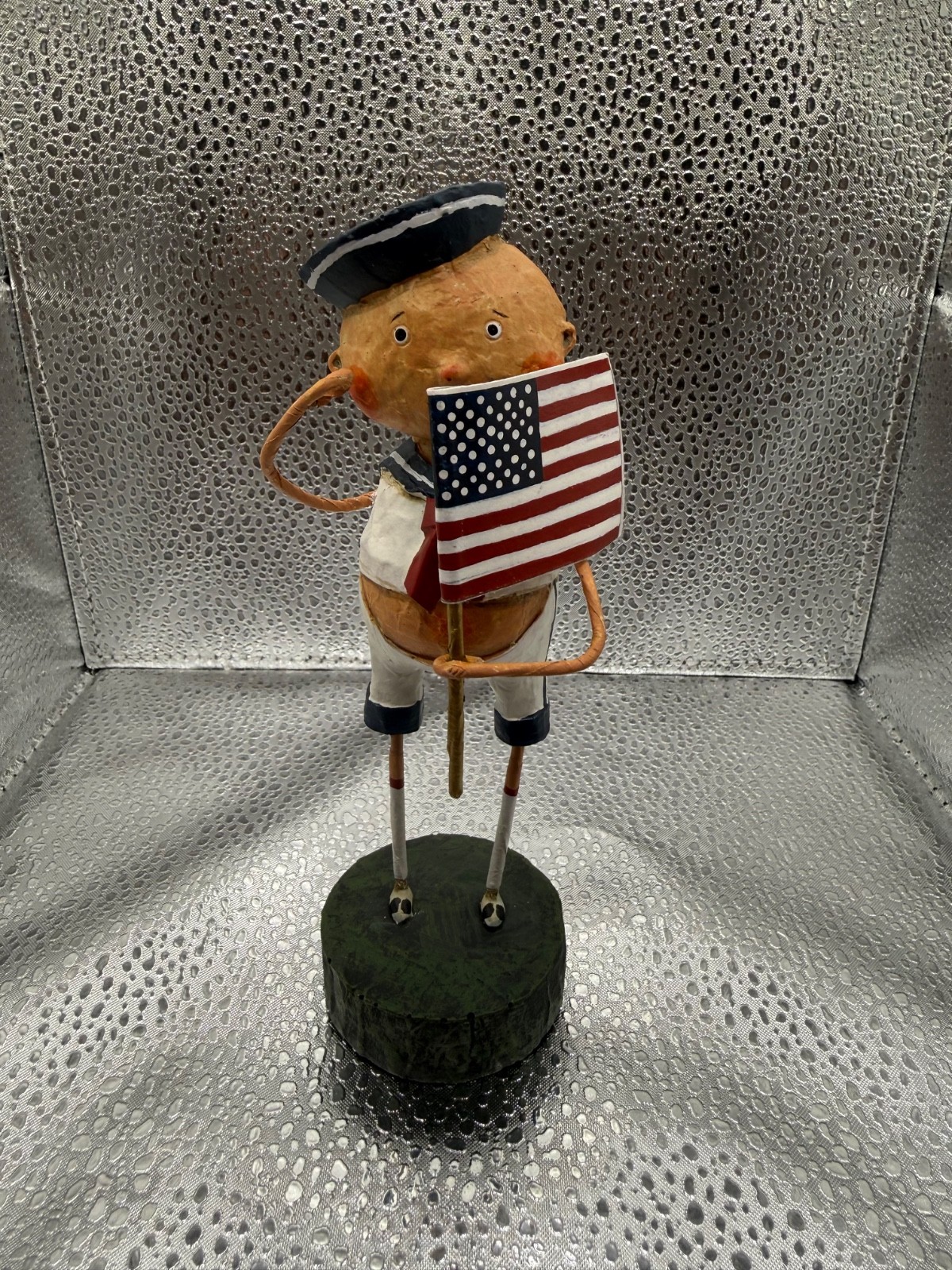 Vintage Lori Mitchell Aye Aye Adam Patriotic Sailor NEVER DISPLAYED