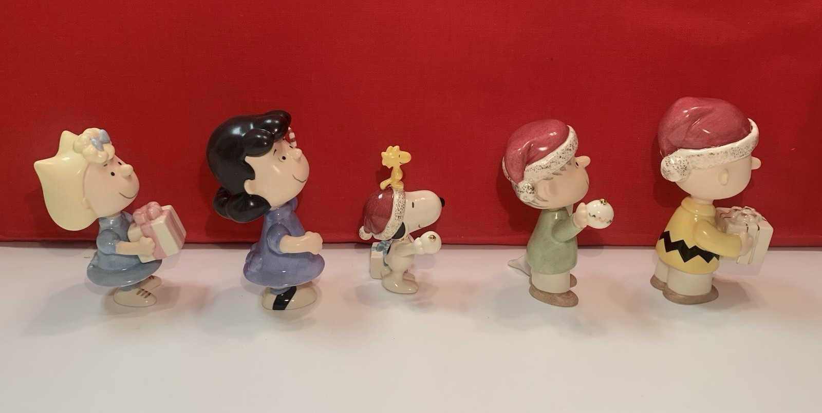Lenox Peanuts Pals Christmas Classic Ed 6 pc Set Snoopy Woodstock Charlie Brown