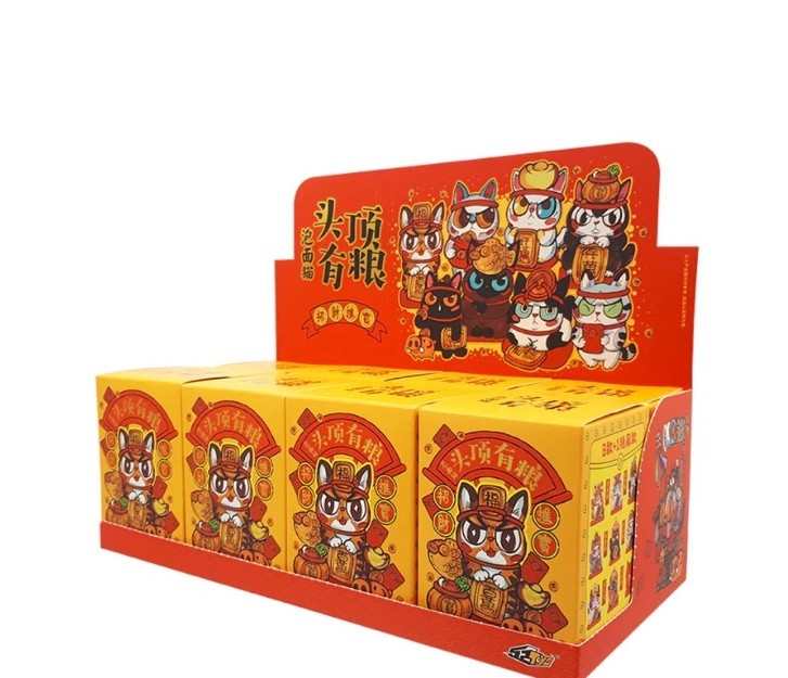 52Toys Fortune Series Mini Figure Lucky Cat 8 Designs Sealed Case Box