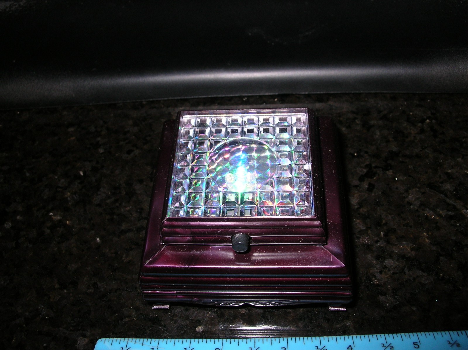3 Inch Square LED Colored Display Stand Has Four LED’s RED AMBER BLUE GREEN