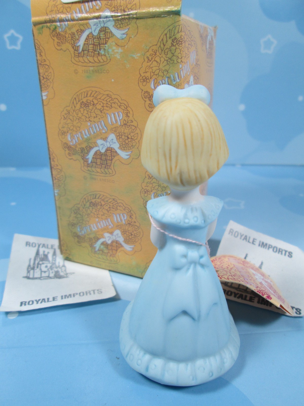 Enesco Growing Up Girls Birthday Age 2 Blonde Blue Dress E2302
