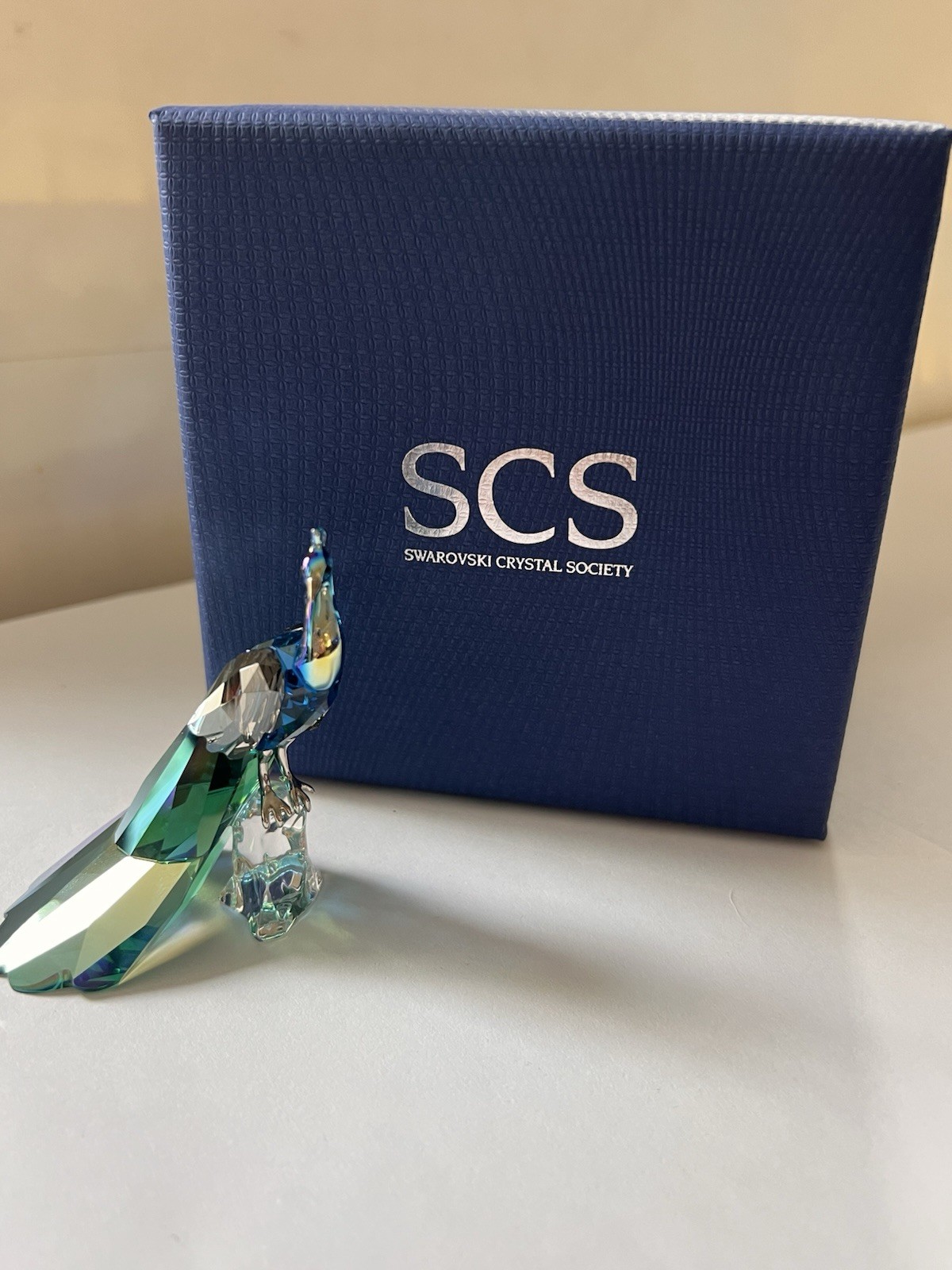 SWAROVSKI Crystal SCS Peacock Loyalty Gift 1145553 MIB