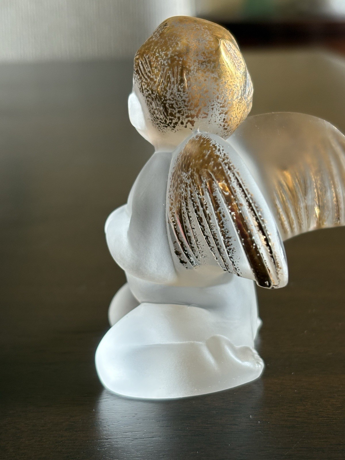 Lalique Elton John Signed, Numbered Crystal Cherub Figurine, Ange Cherubino