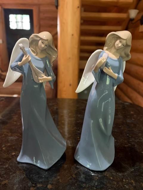 LEONARDO COLLECTION – ANGEL MUSIC – SET OF 2 – 10″ TALL – EXCELELNT CONDITION