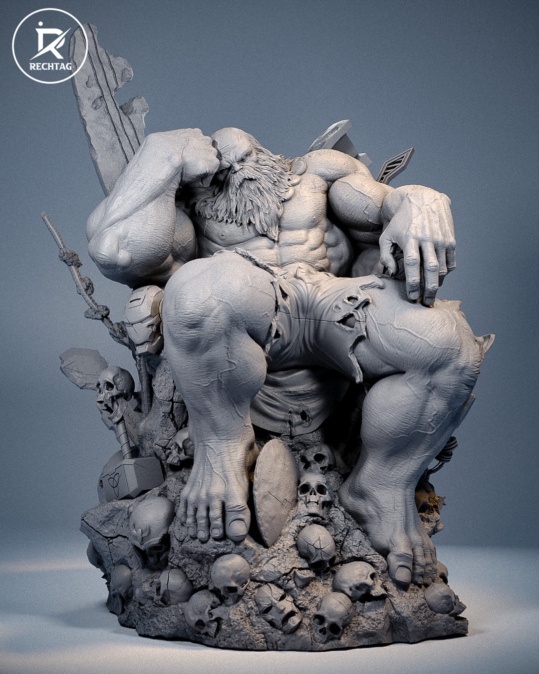 Maestro | Marvel | 3D Printed Sculpture | Unpainted 1:6