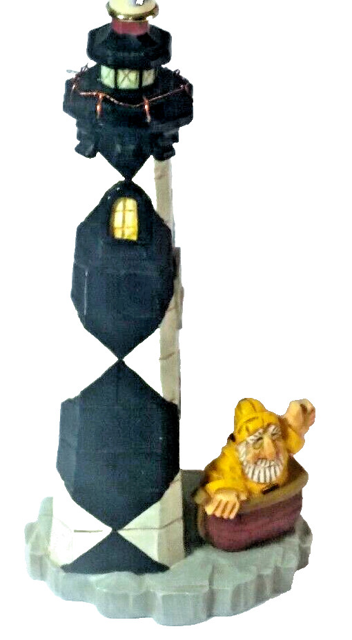 Lighthouse Lamp by David Frykman “Guardian” Sculpture 1999 Vintage Table Lamp