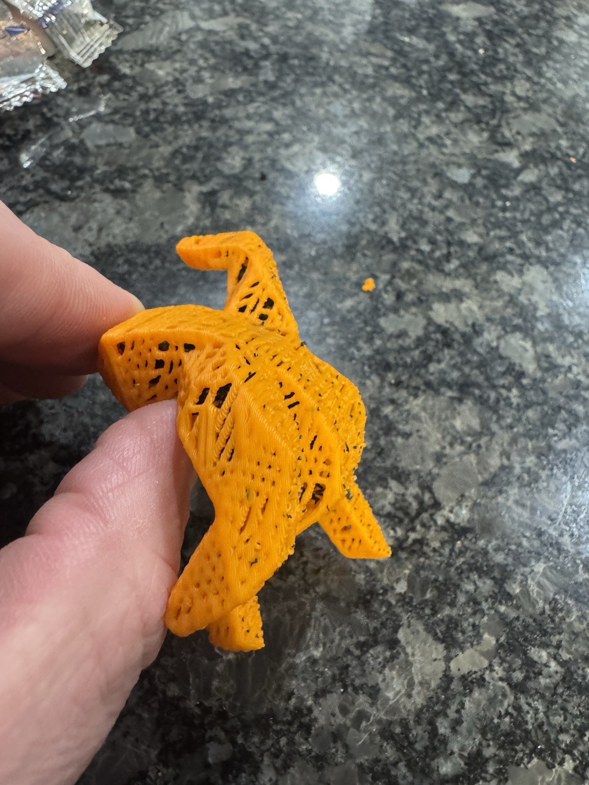 Project Hail Mary 3D-printed Xenonite Grace Figurine Statue Orange Color