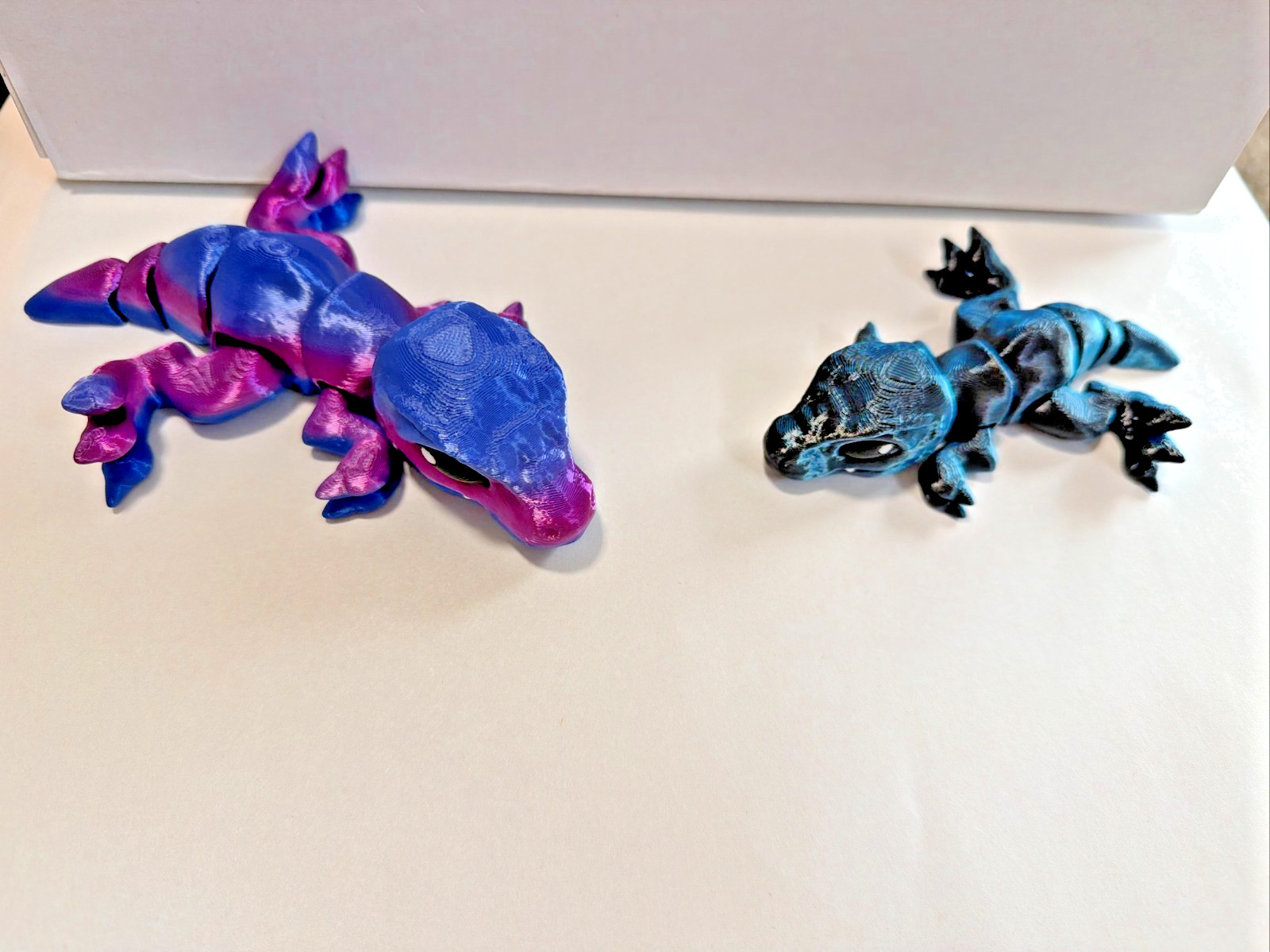 3D Printed Articulating Fantasy Figures/Dragons/Frogs/Wolf/Lizard/Dinosaurs More