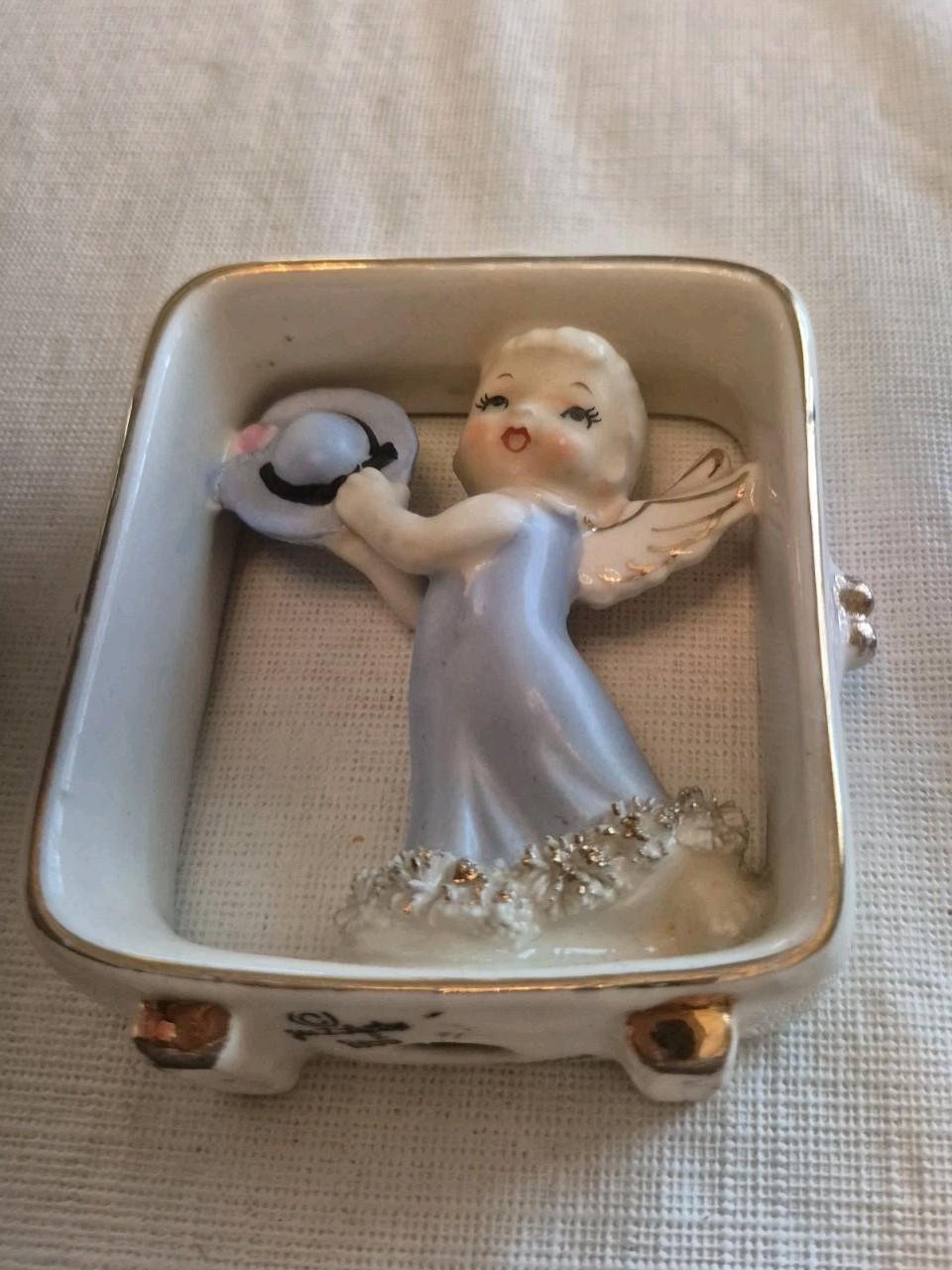 Vintage Geo Z Lefton Child Of The Week Tuesday 1955 Porcelain Figurine