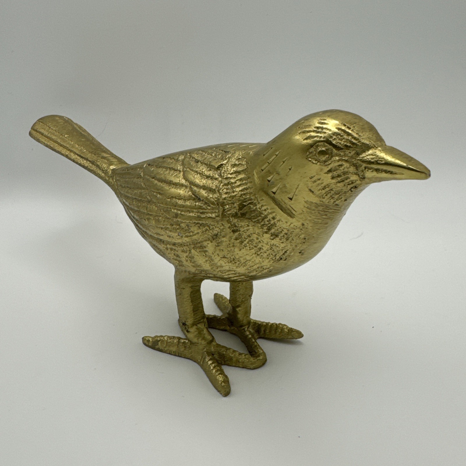 Creative Co-Op Cast Aluminum Bird Accent Decor In Gold Tone