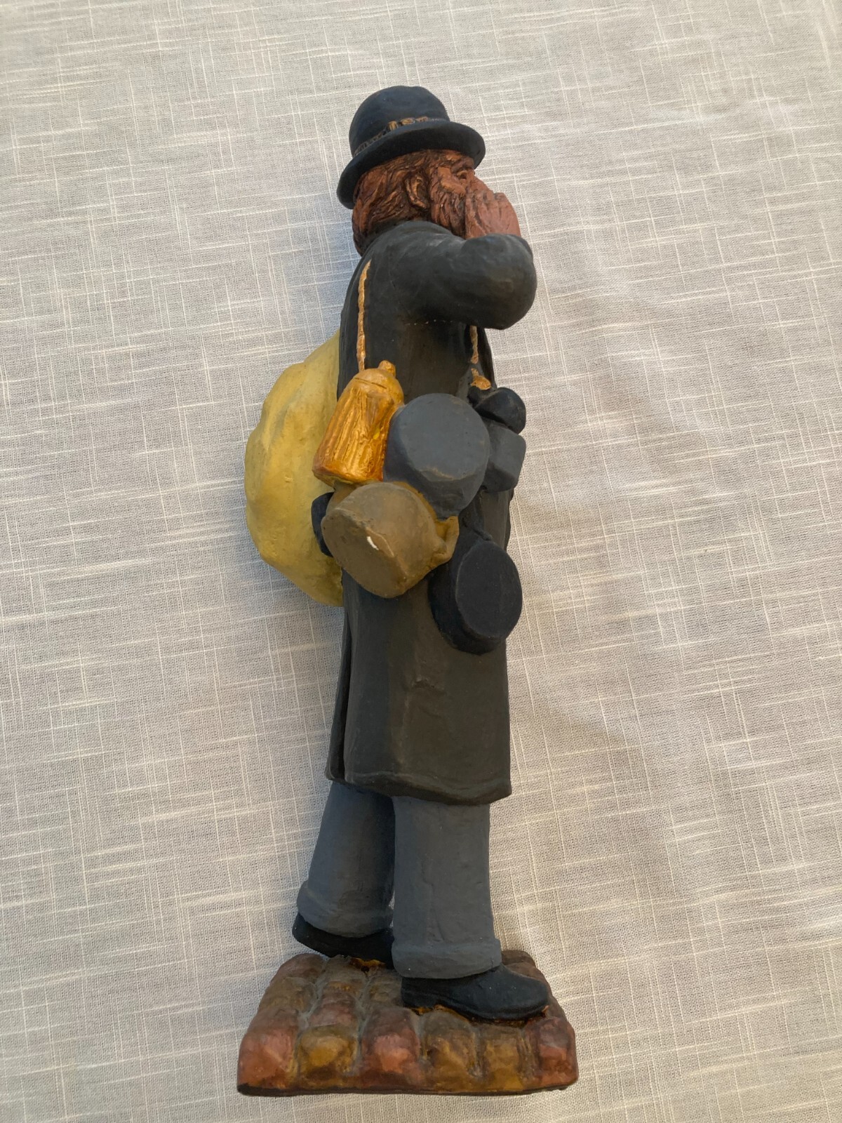 Vintage 1971 Kaplan Large Statue Junkseller Sculpture 13″ Limited Ed. Judaica