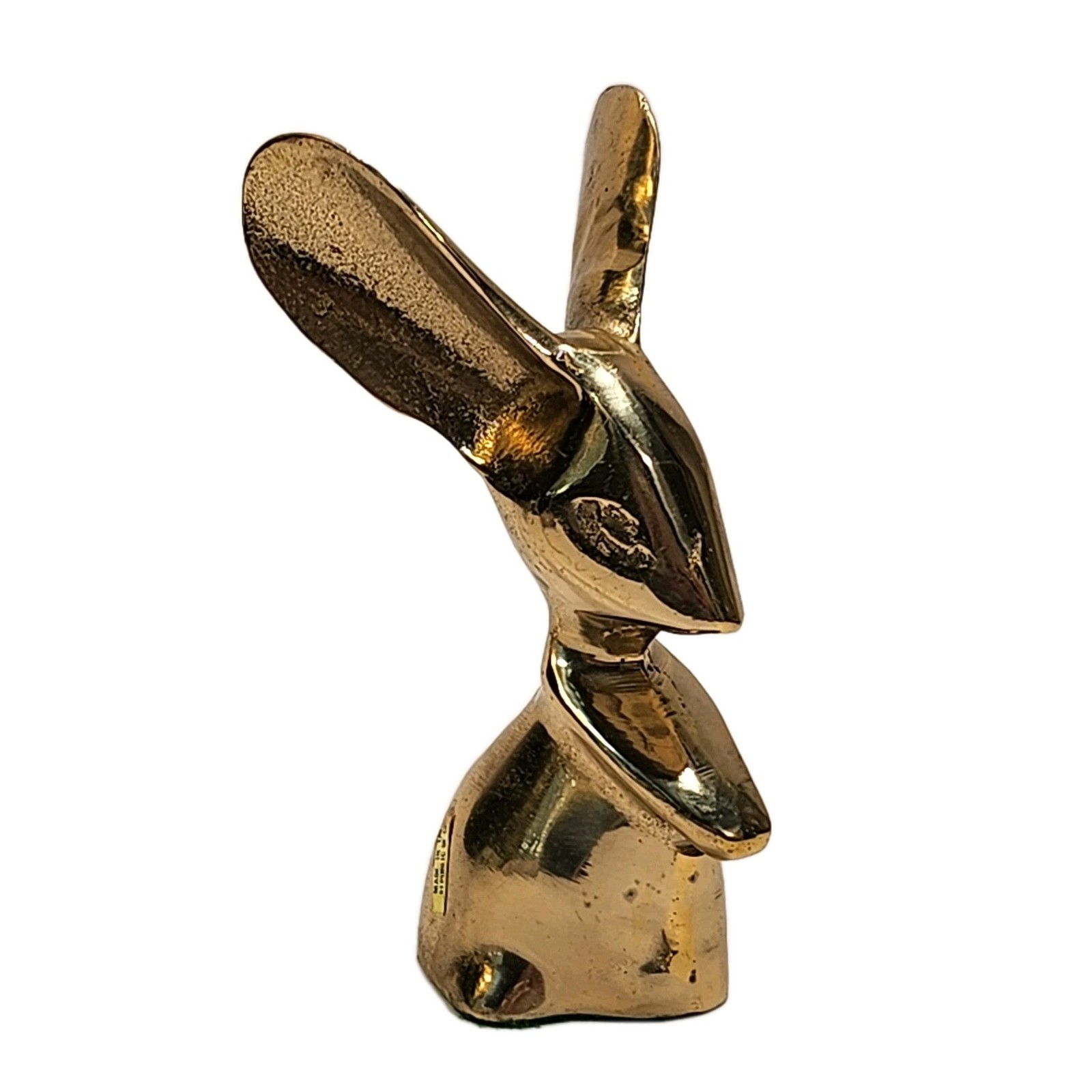 Vintage Brass Mouse Figurine Large Ears – Paperweight ROC Taiwan