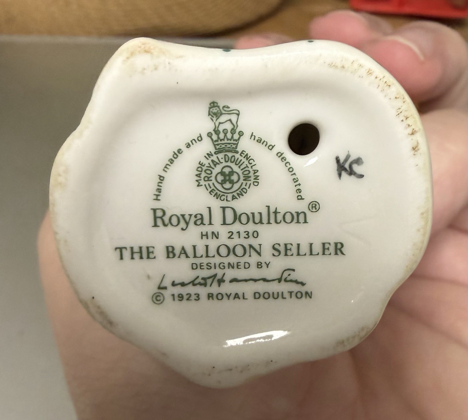 Royal Doulton The Balloon Seller Lady HN 2130 handmade ornament miniature