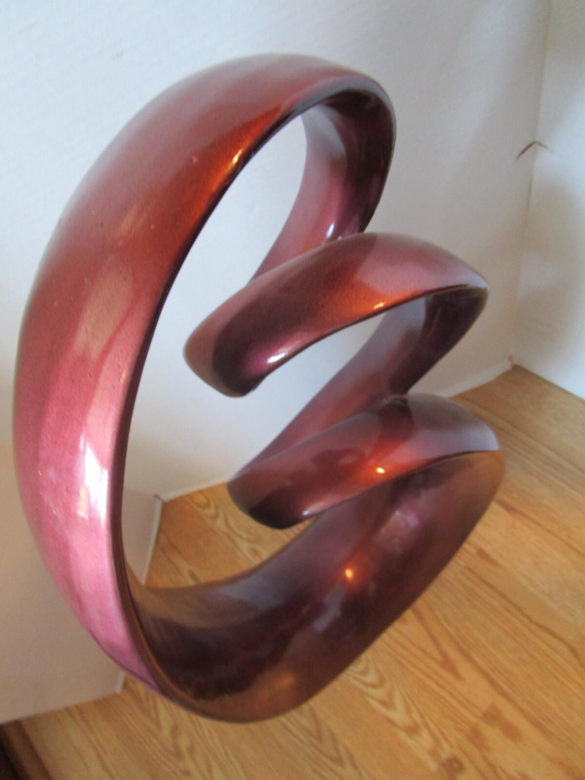 Vintage Modern Art Sculpture Organic Infinitive Ribbon Amorphous Lg. 29″ H