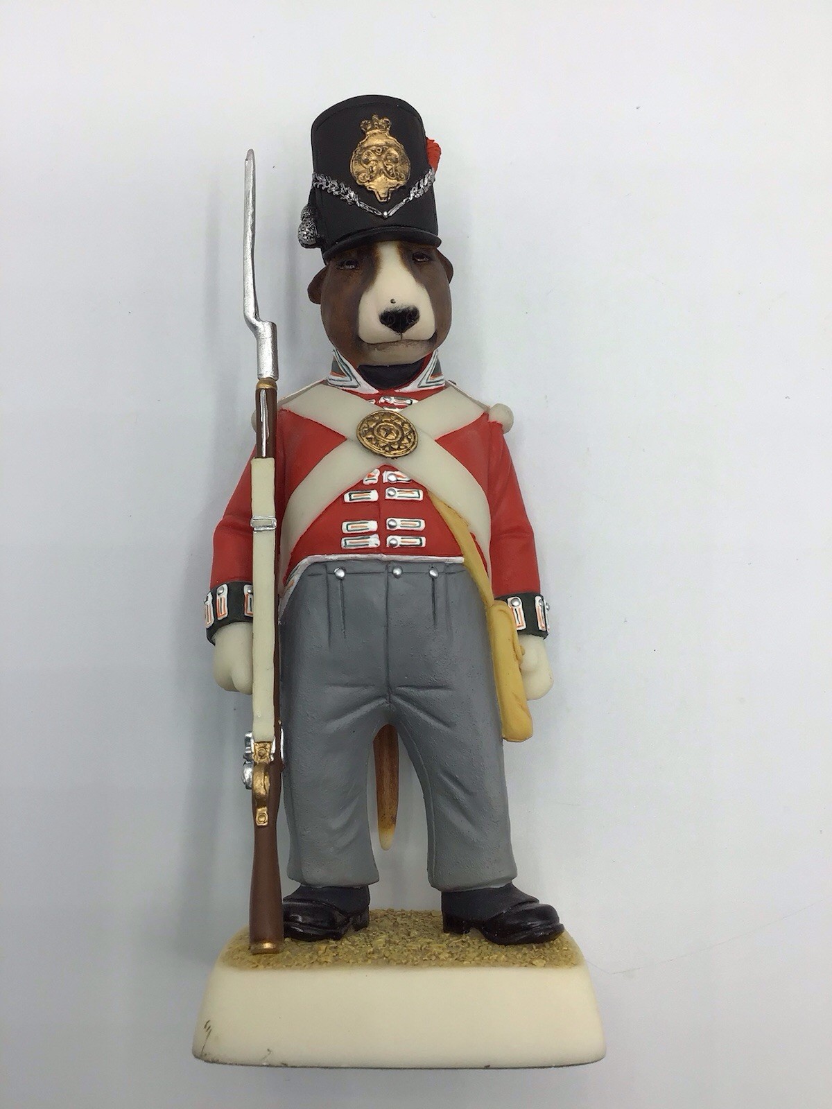 Robert Harrop Doggie People Brindle Bull Terrier Wellington’s Infantry DAMAGED!