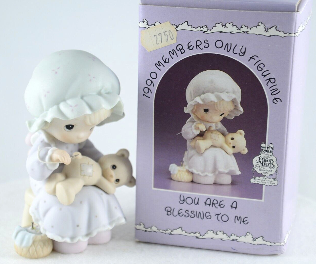 Enesco Precious Moments1990 Members Only You Are A Blessing To Me Figurine PM902
