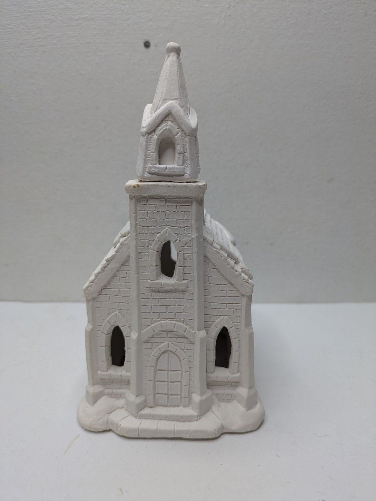 California Creations SE 164 BRICK CHURCH Unsealed Unpainted Christmas Village
