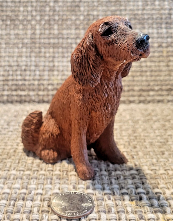 Vintage 1988 Irish Setter Stone Critters Figurine Sc-102