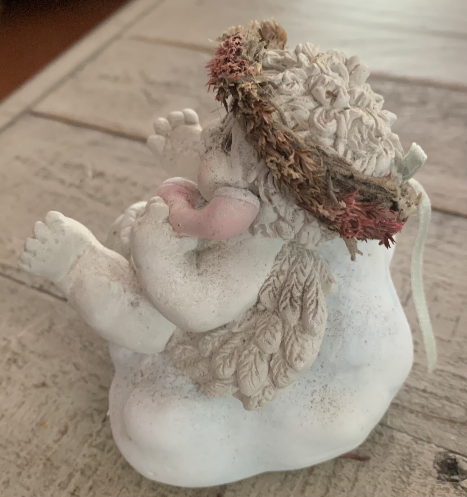 🌈 Dreamsicles Angel Cherub Figurine on Phone “Chatter box” #10039