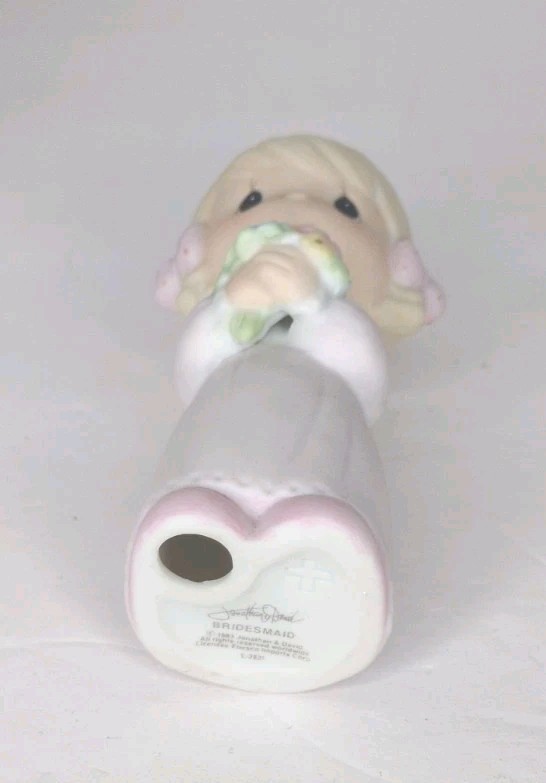 Precious Moments Jonathon and David E-2831 “Bridesmaid” Cross Stamp On Bottom