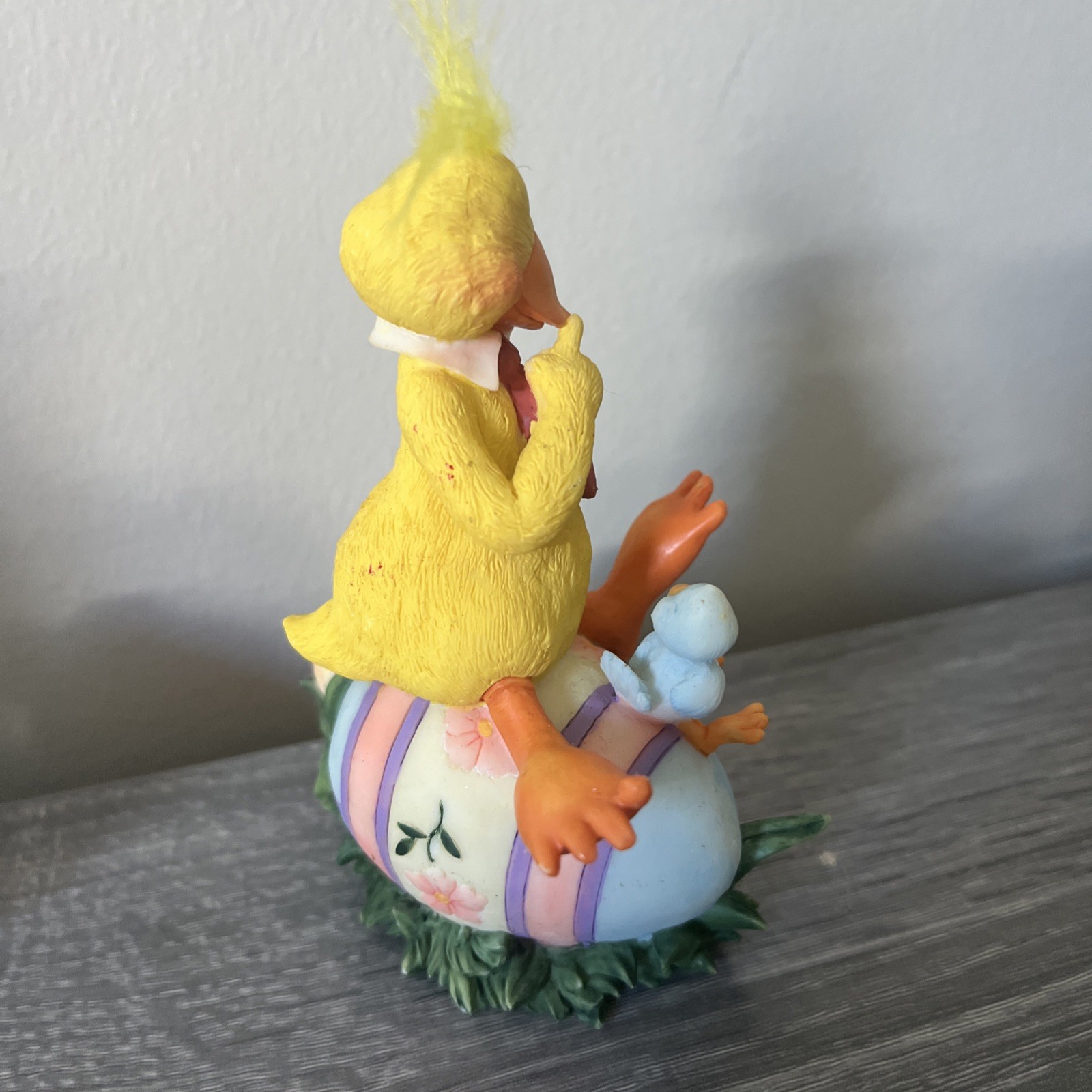 2 pc Charming easter unique very rare Duckling decor 4 1/2 inch