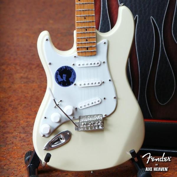 AXE HEAVEN Jimi Hendrix Woodstock Fender Cream Reverse Headstock Miniature Gu…
