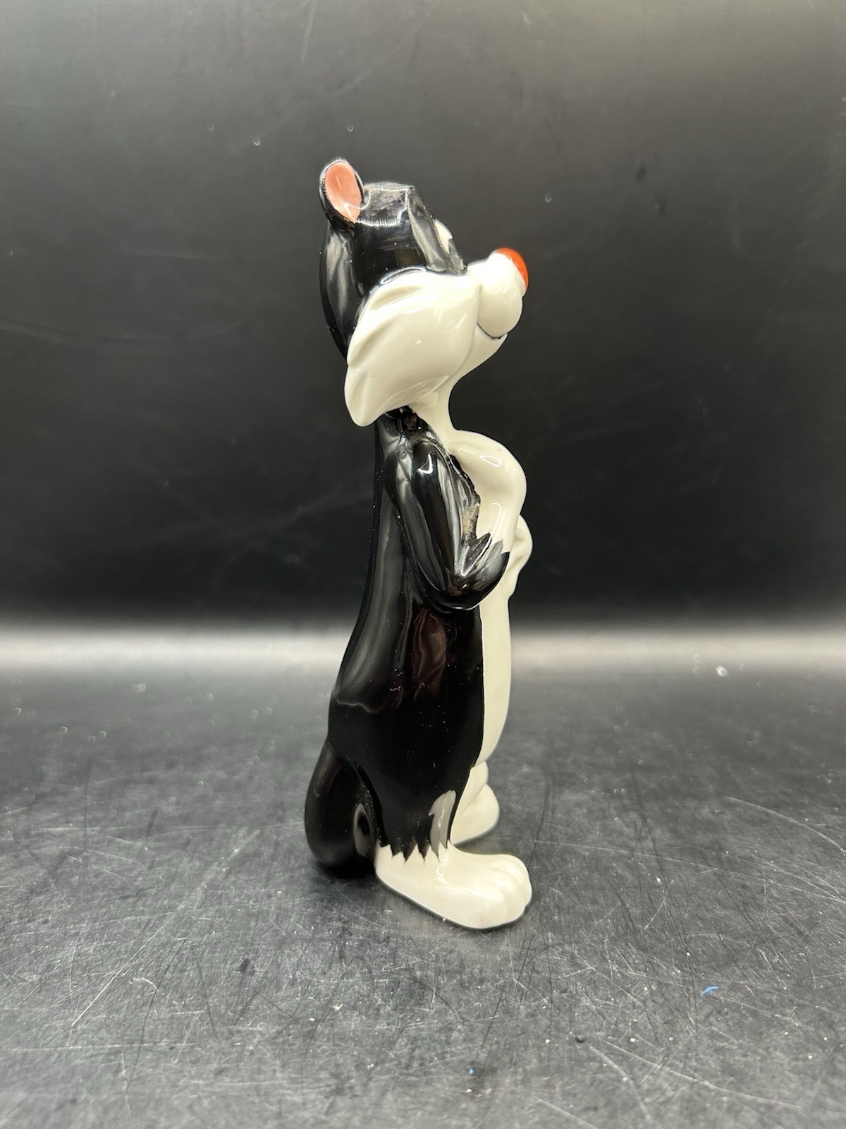 1975 Sylvester Cat Ceramic Hand Painted Figurine 6 Inches Japan