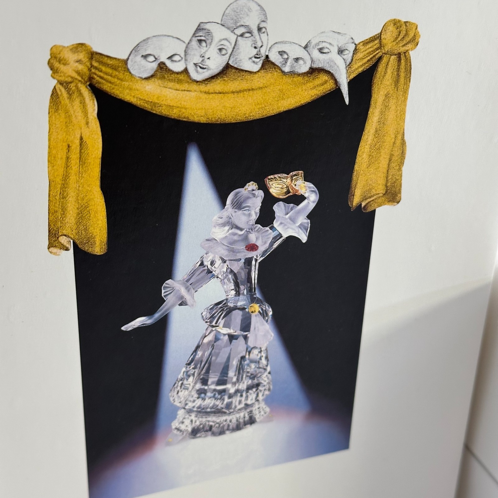 Swarovski Columbine 2000 SCS Masquerade Crystal Figurine Box 242032