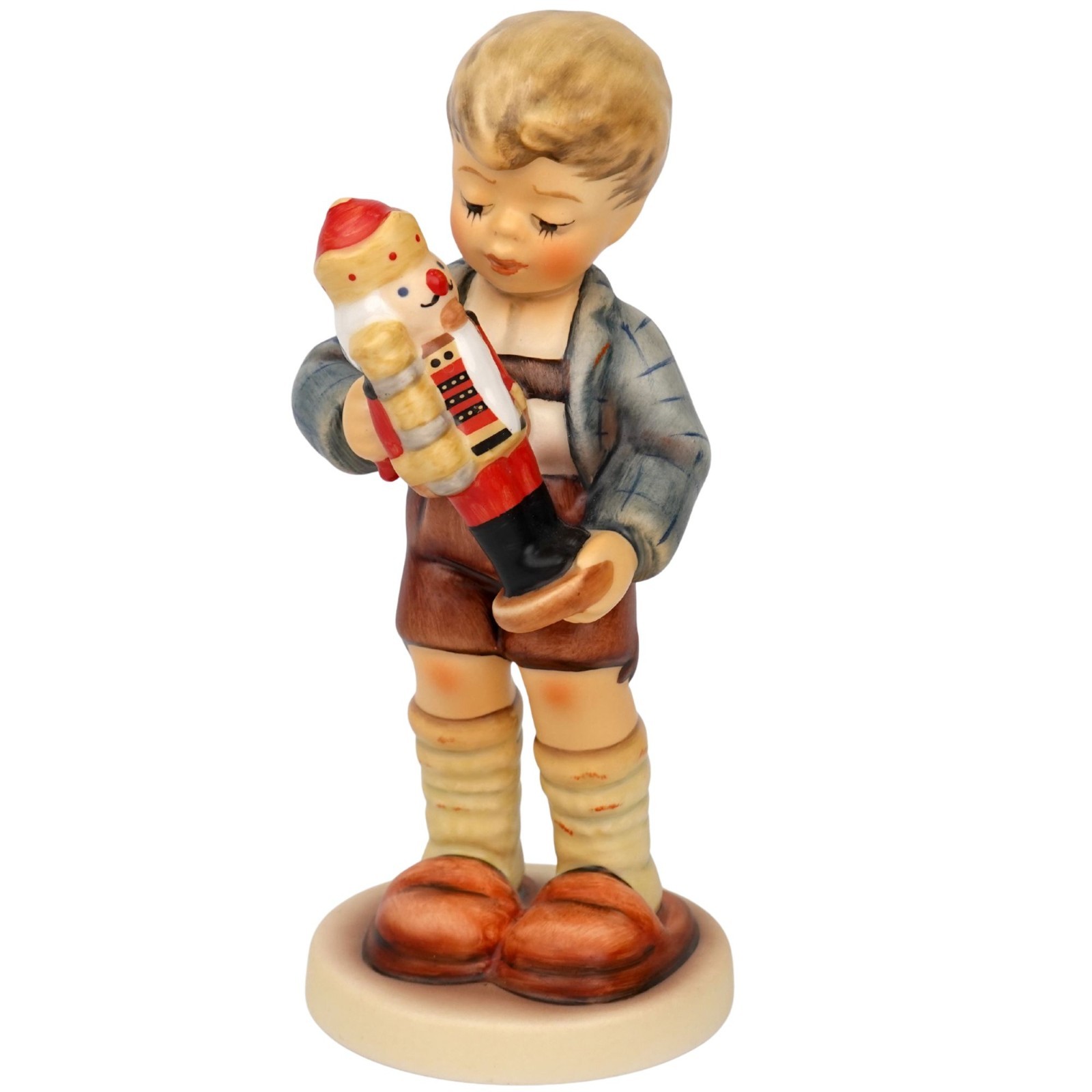 Hummel 2130 Nutcracker Sweet W/Tree TMK8 Boy Holding Nutcracker 6″tall RARE