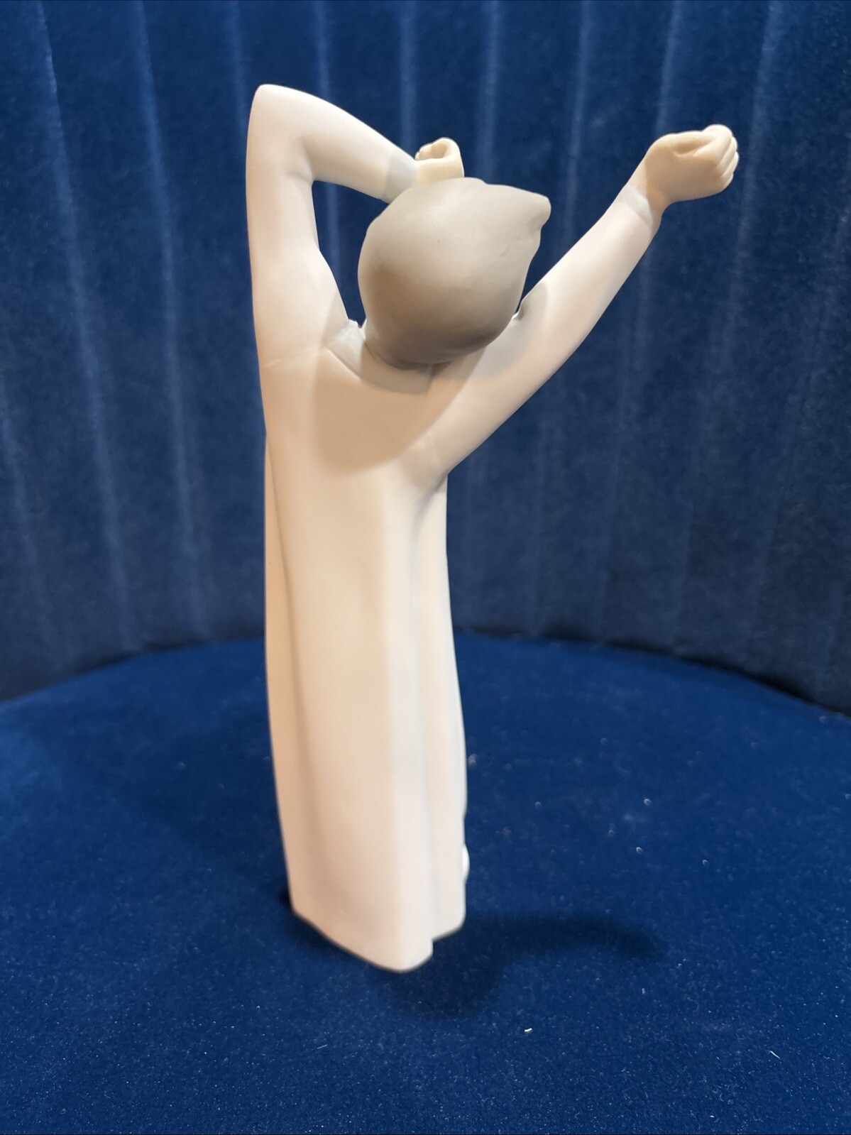 Vintage Nao by Lladro Yawning Boy Porcelain Ceramic Figurine Retired Matte Glaze
