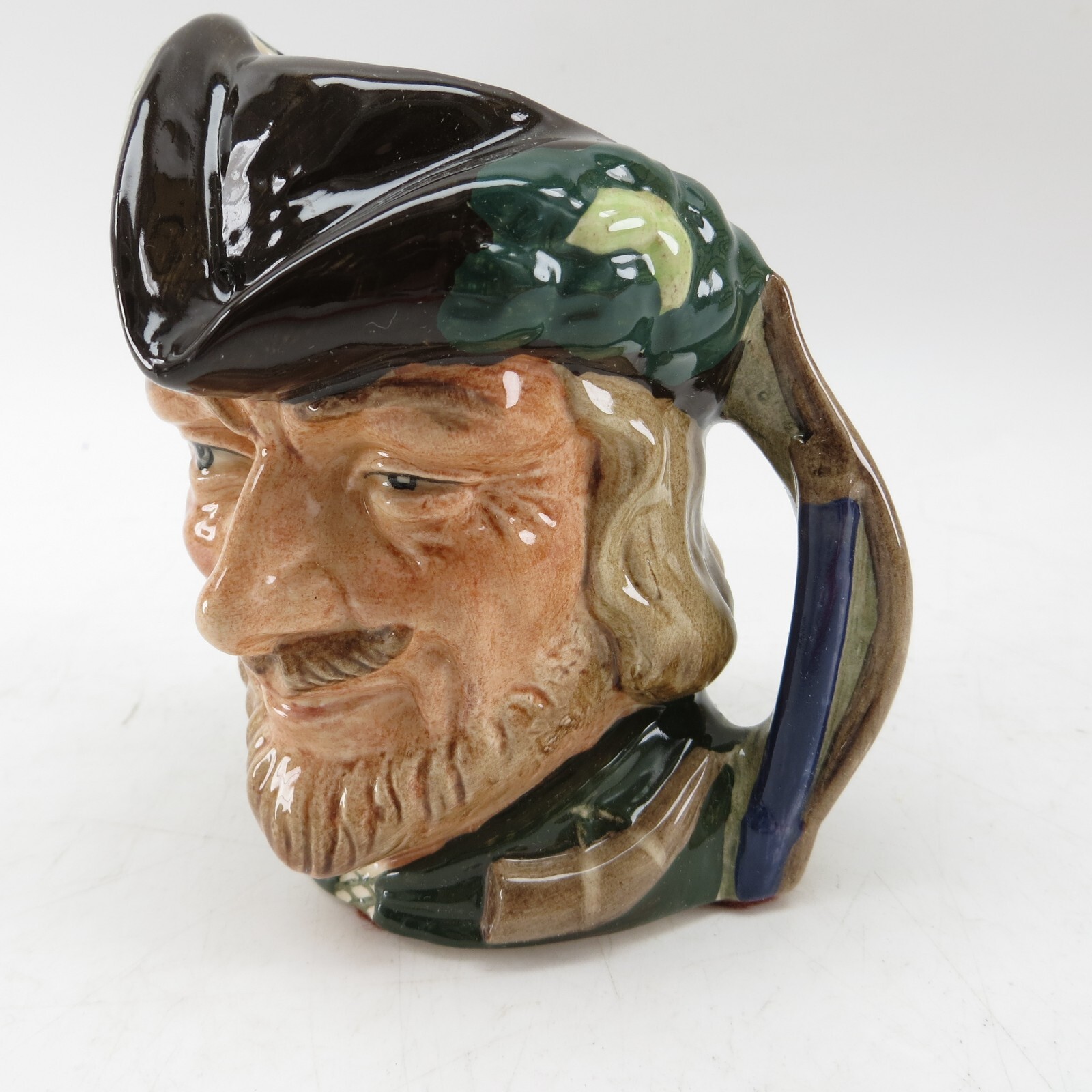Royal Doulton “Robin Hood” Character Jug D6534 – Small, 4″ (Mint Condition)
