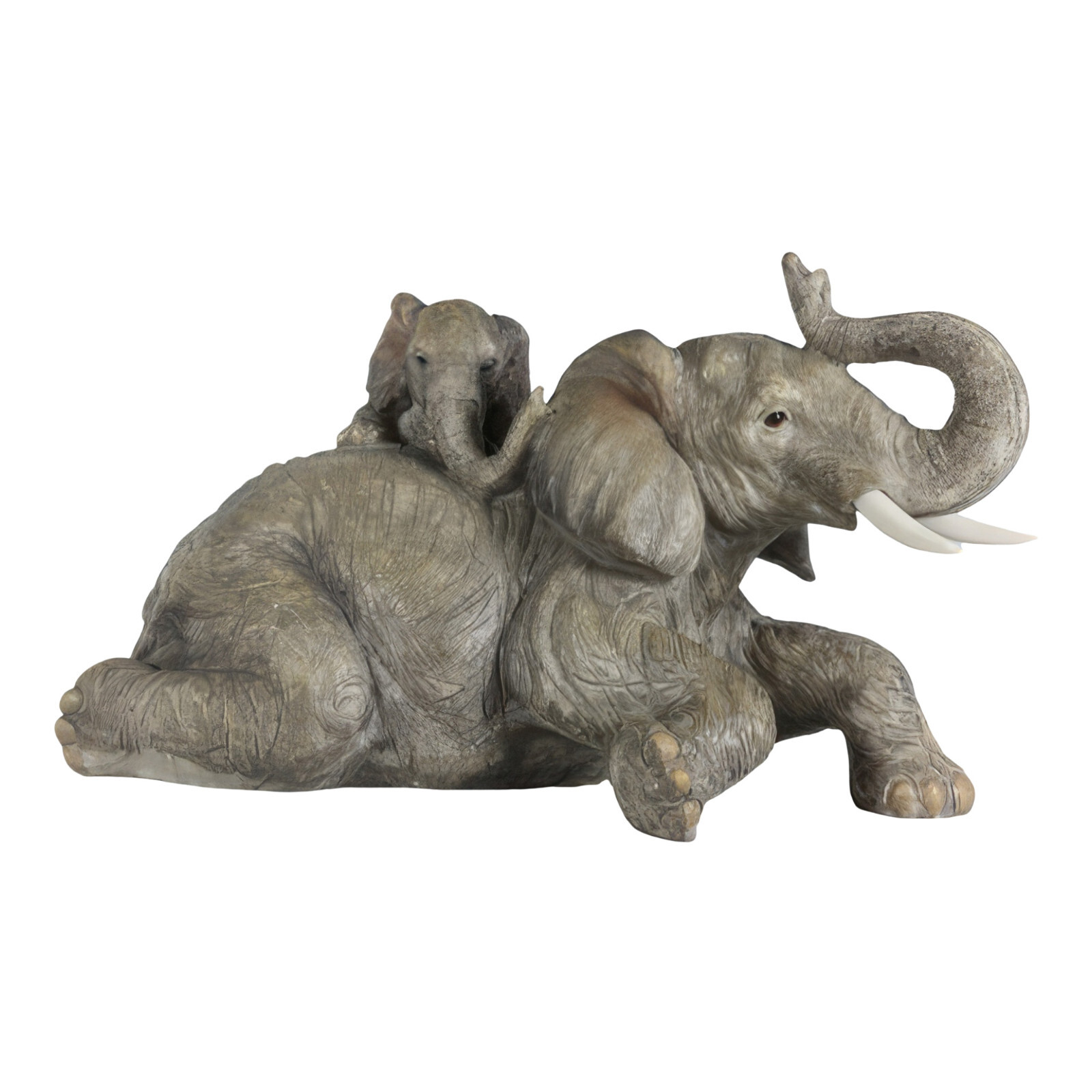 8.50″W Elephant with Cub Figurine