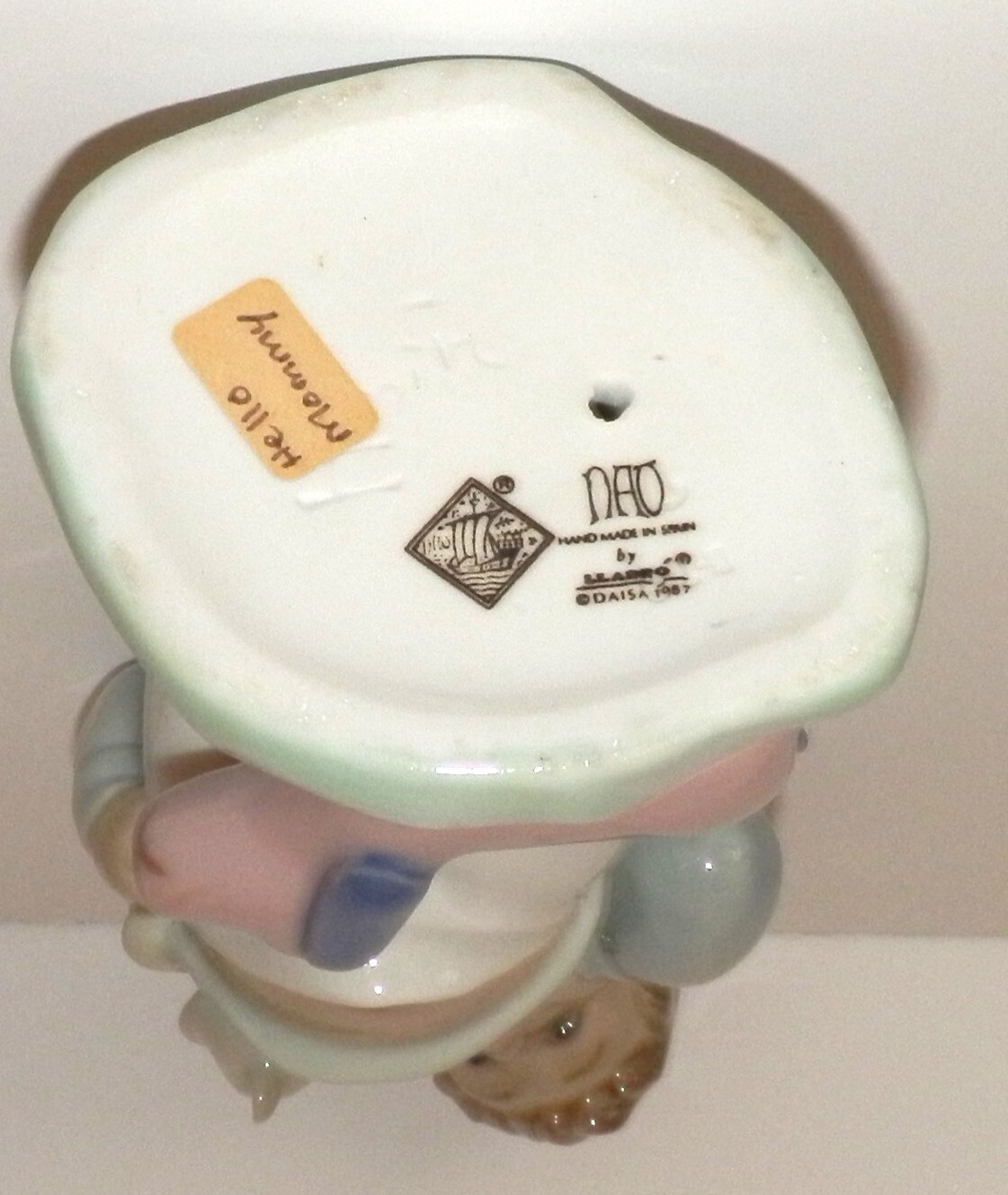 NAO LLADRO #1044 “Hello Mommy” Little Boy on Phone Glossy Figurine, 1987