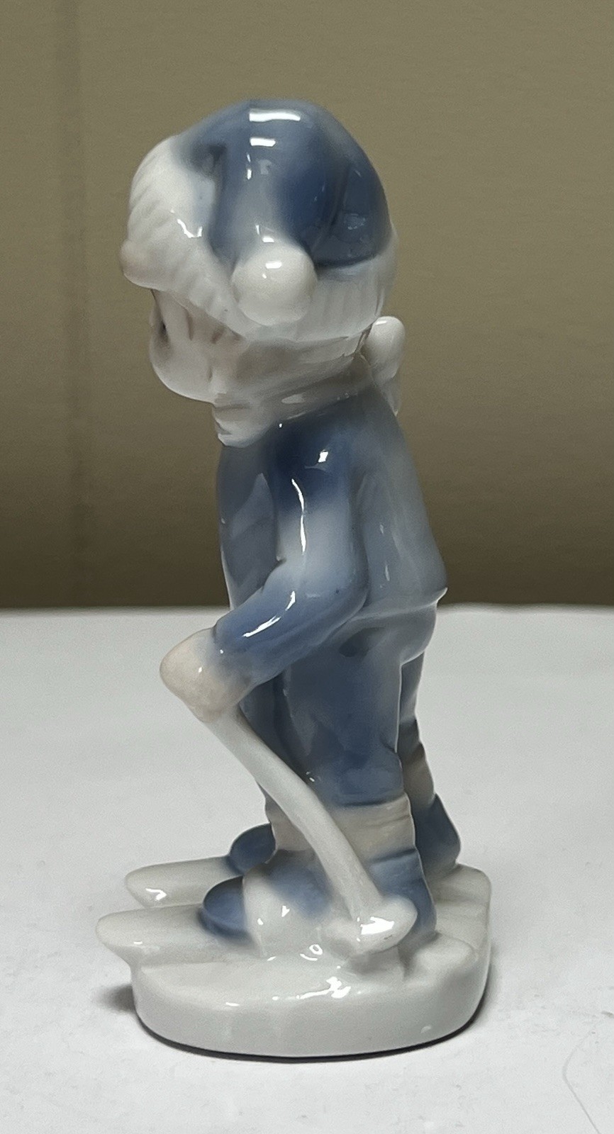 Vintage Lego Taiwan Porcelain Boy Skiing 4”