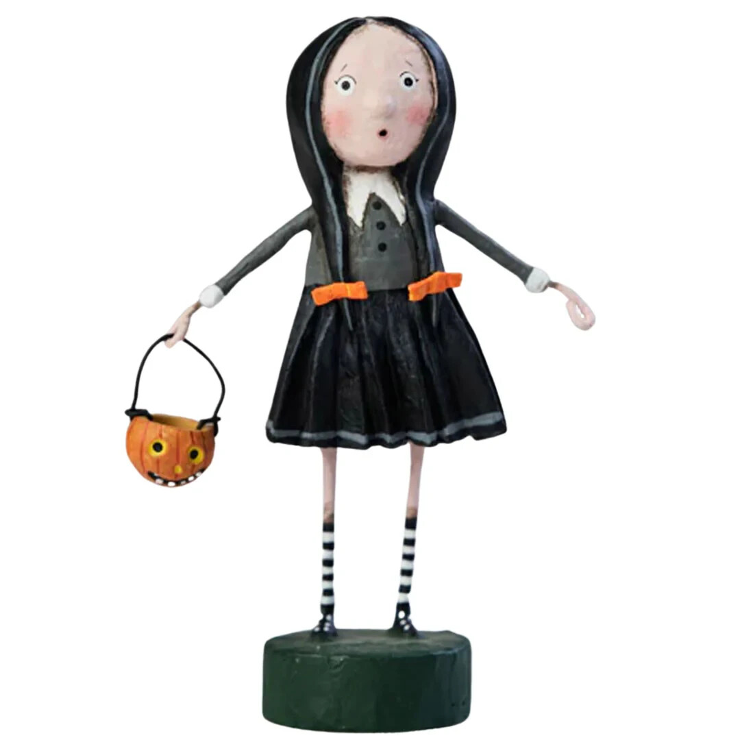 Lori Mitchell Halloween Figurine ~ Little Goth Girl