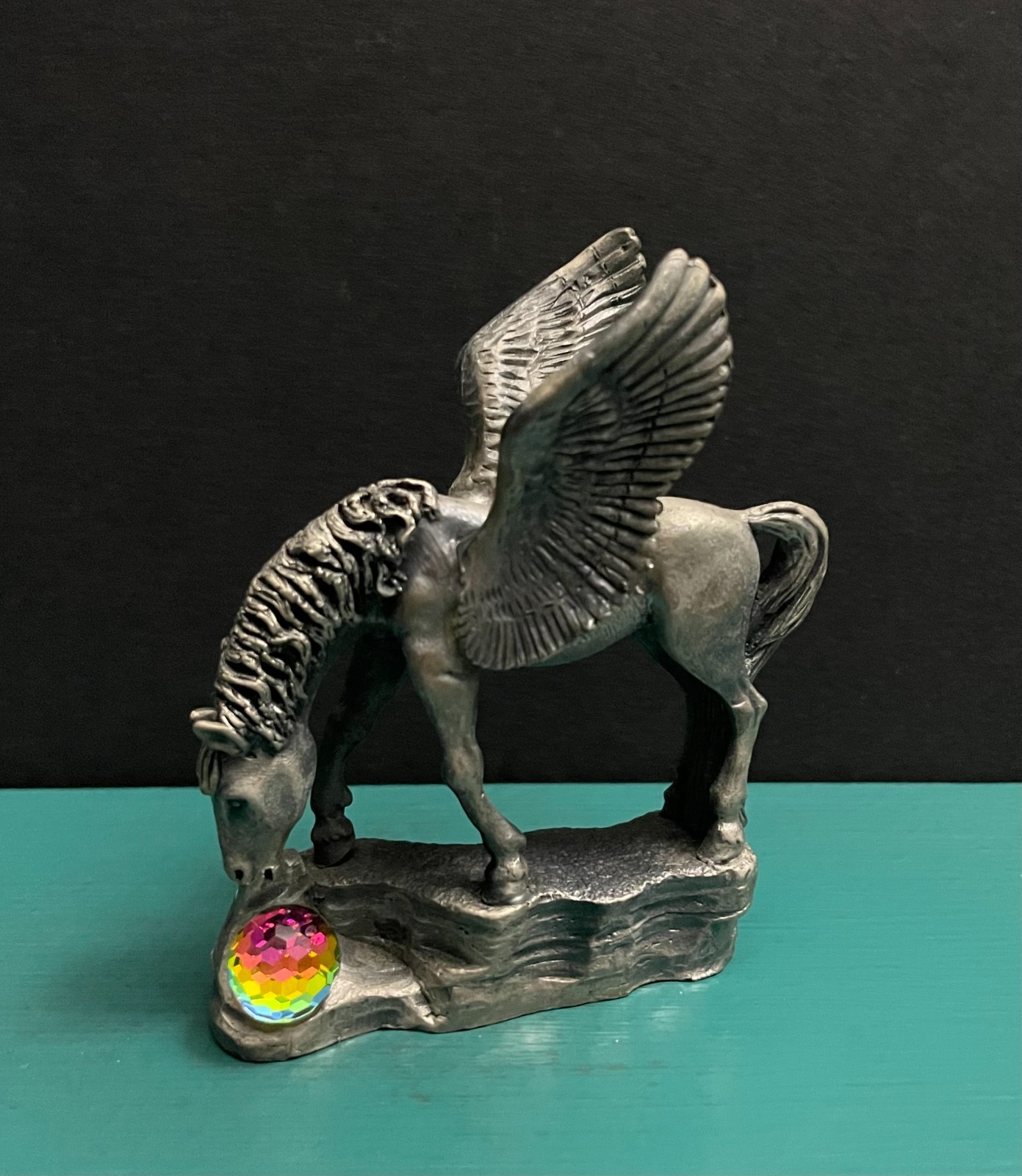 Tudor Mint WAPW Pewter Mythology Pegasus Mobil Oil Flying Horse Fantasy Figurine