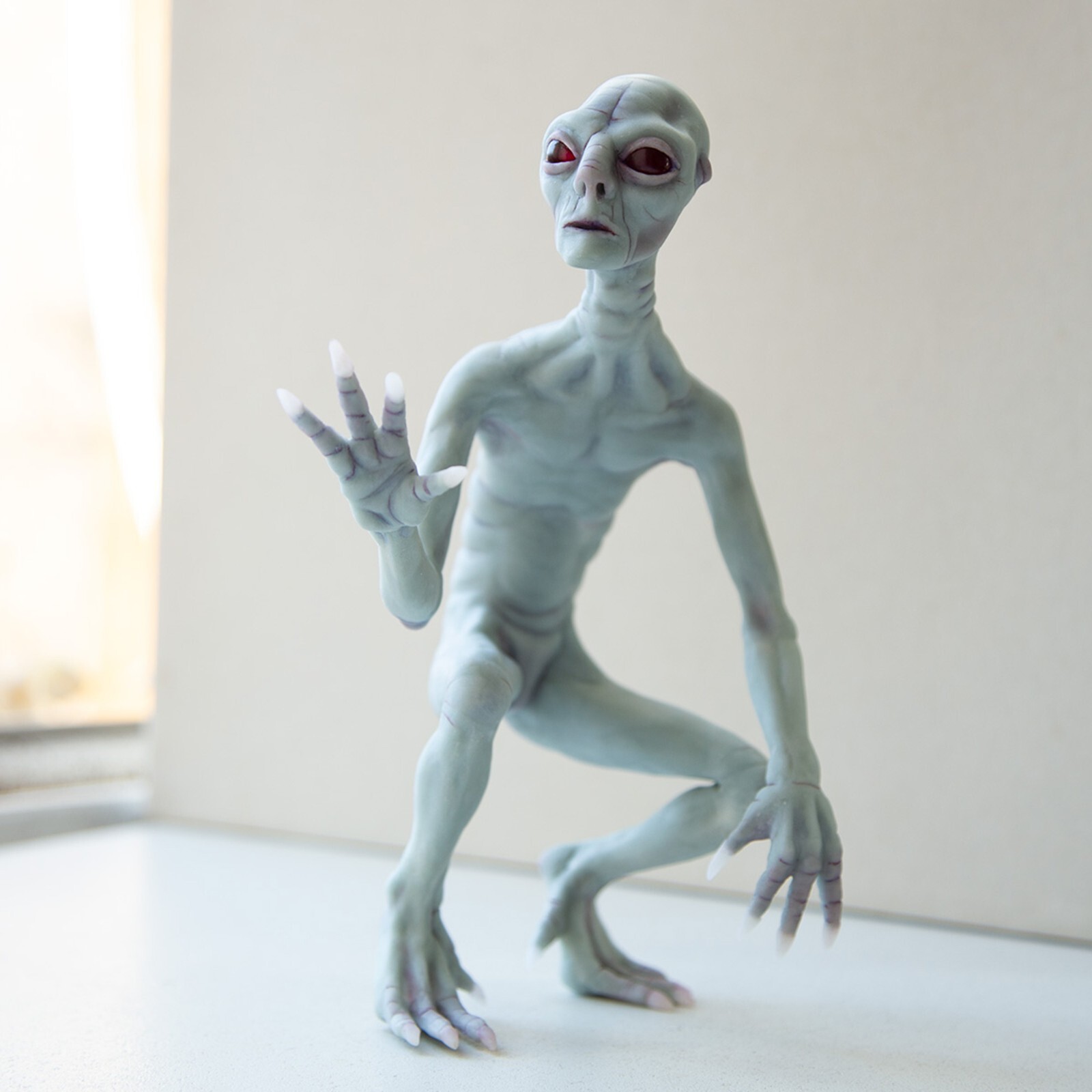 Rake monster, Arizona state cryptid creature OOAK creepy doll the Rake sculpture